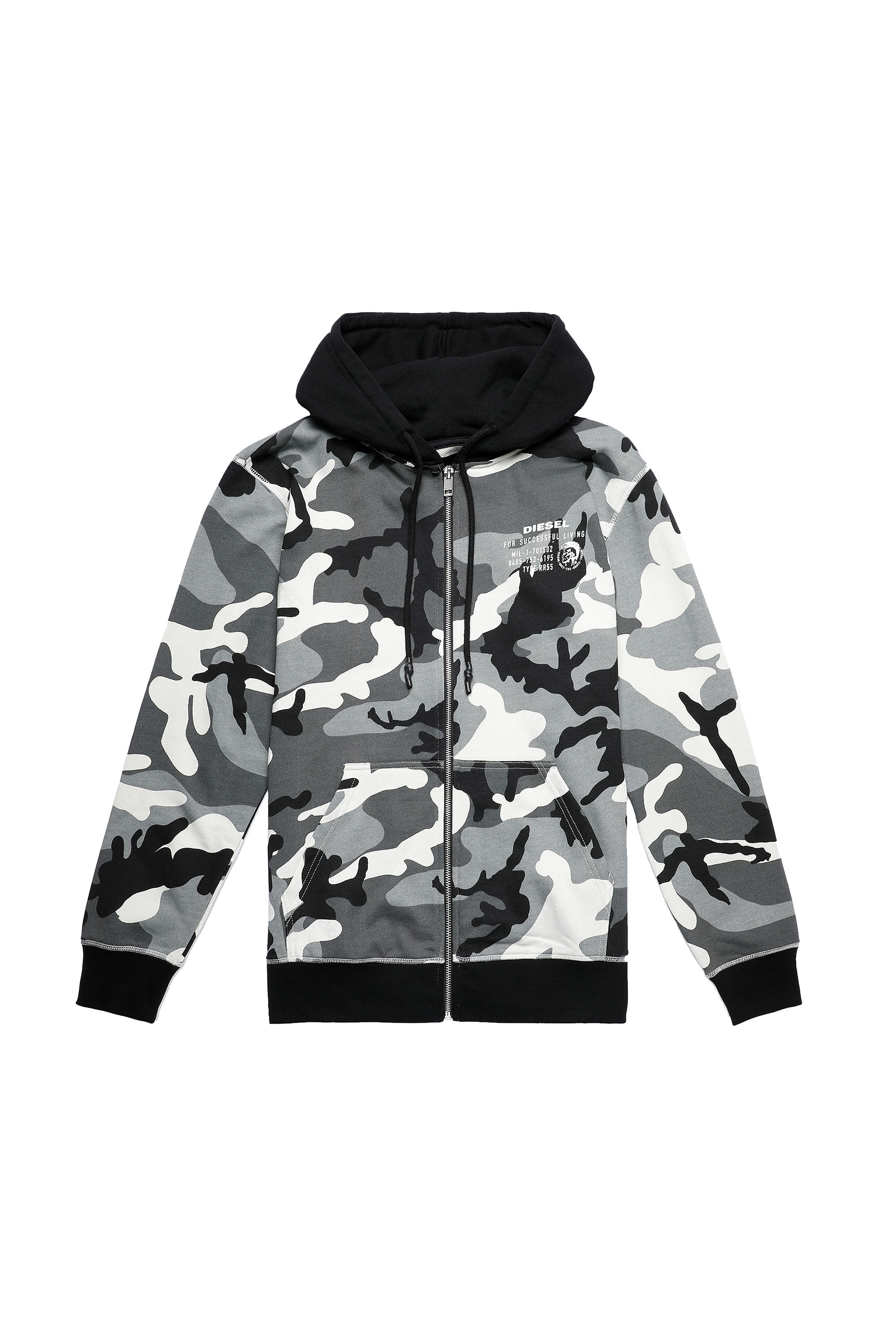 UMLT-BRANDON-Z, Grey/Black Diesel - UMLT-BRANDON-Z, Grey/Black - Sweaters - Image 1