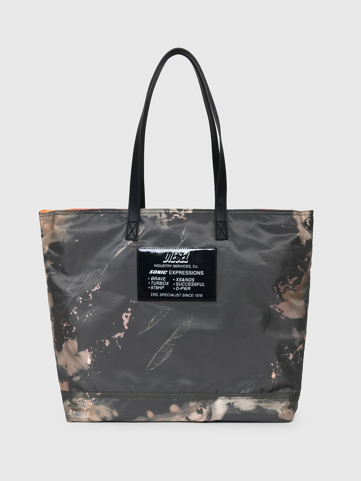 VIVYAN, Grey/Orange Diesel - VIVYAN, Grey/Orange - Shopping and Shoulder Bags - Image 1