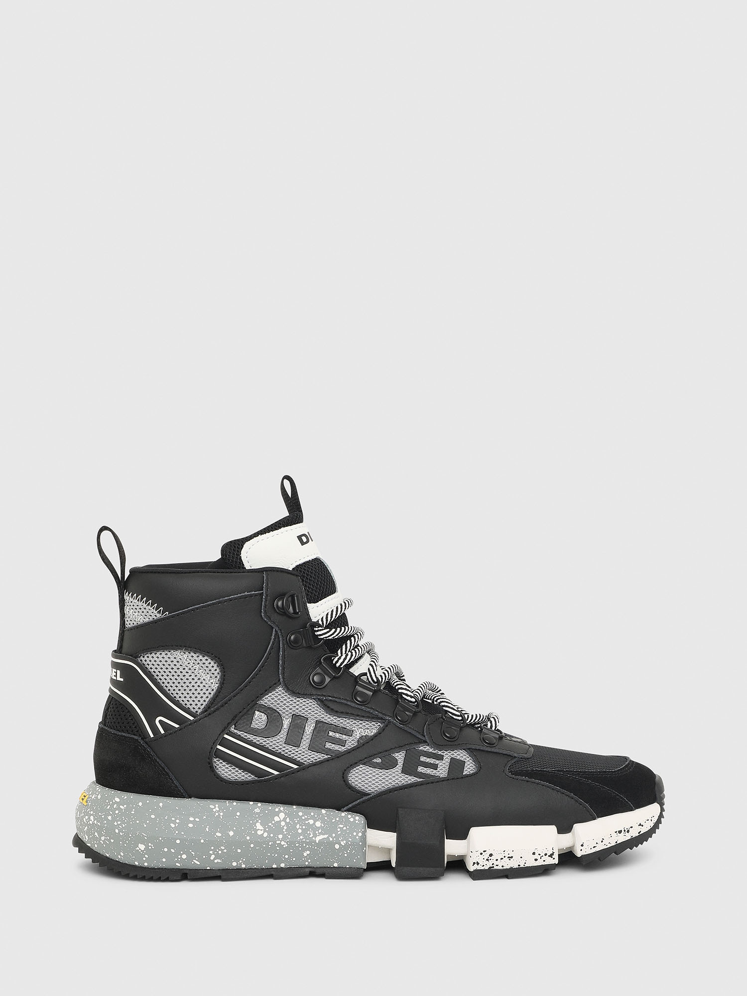 S-PADOLA MID TREK, Black/Grey Diesel - S-PADOLA MID TREK, Black/Grey - Sneakers - Image 1
