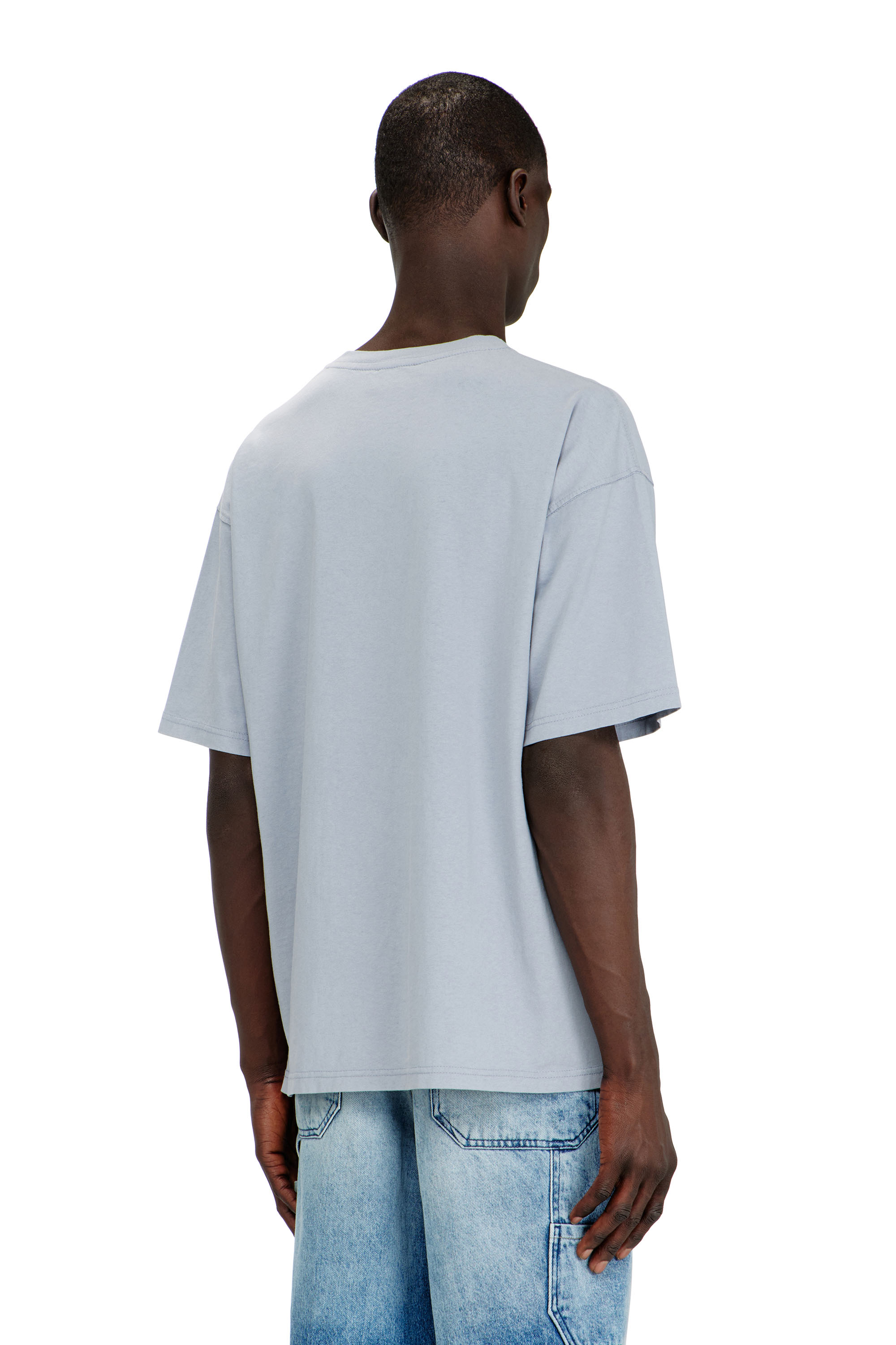 Diesel - T-BOXT-N14, Man's T-shirt with distressed flocked logo in null - 4