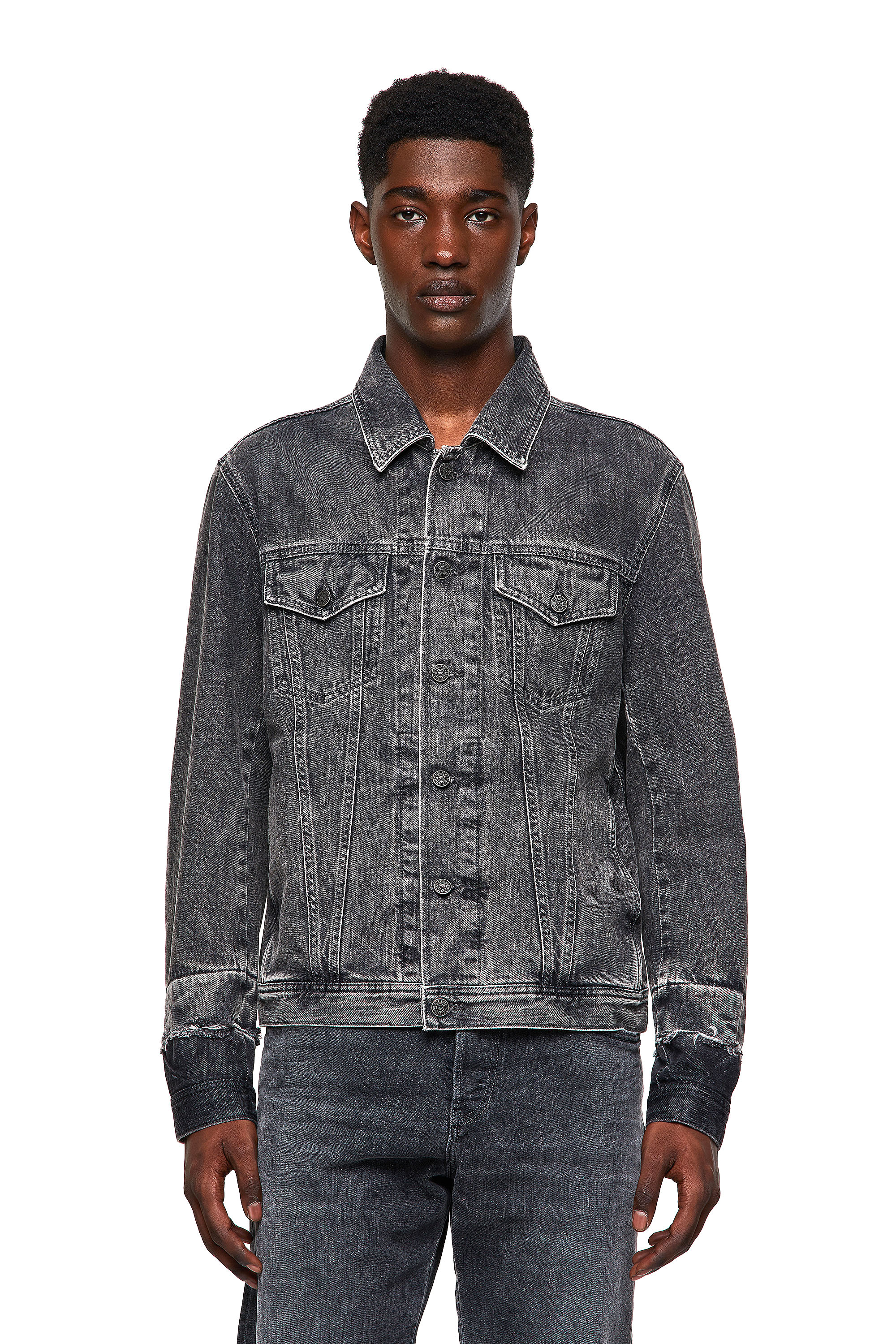 NHILL-C1, Black Diesel - NHILL-C1, Black - Denim Jackets - Image 1