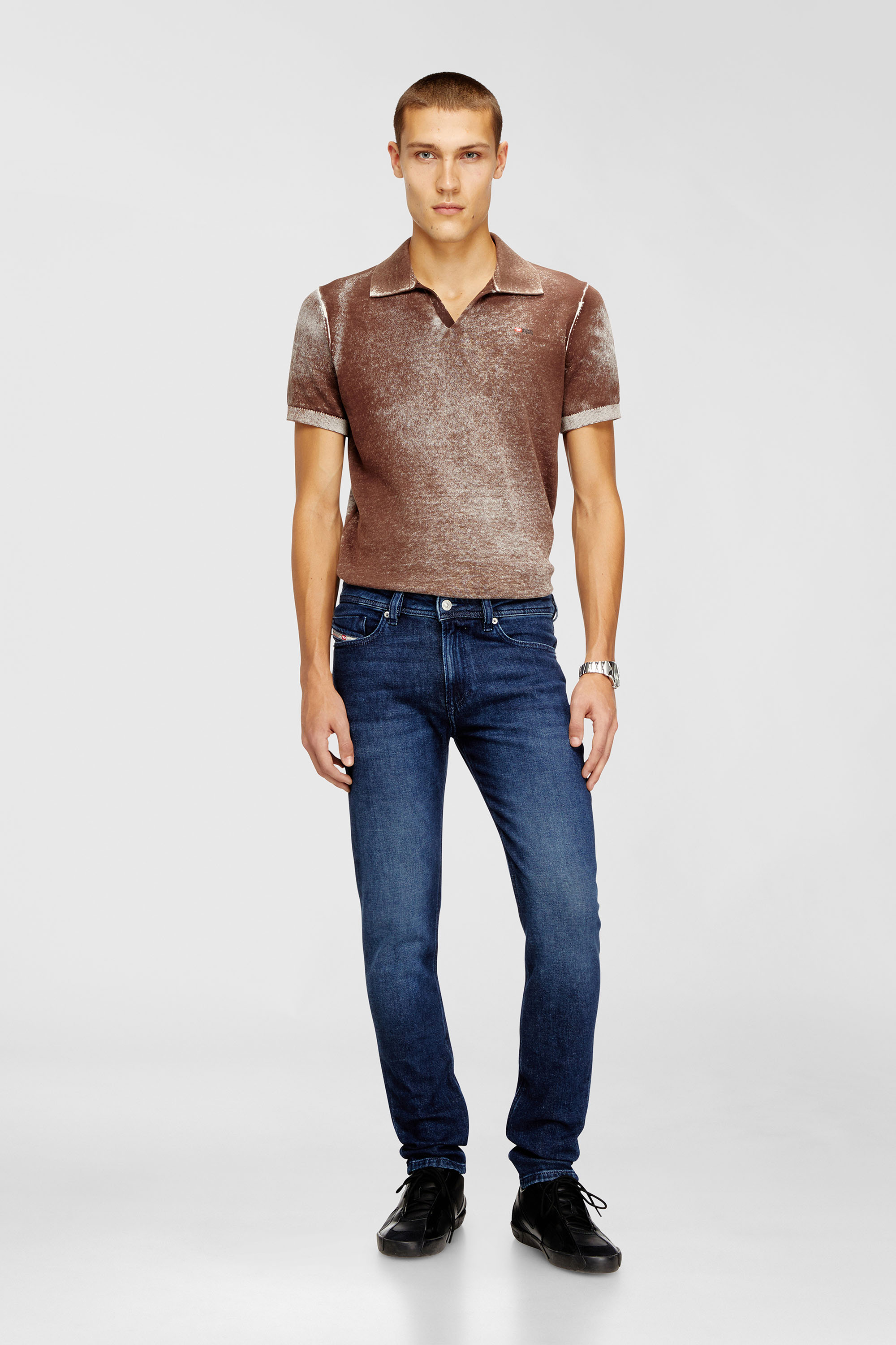Diesel - Man's Skinny Jeans 1979 Sleenker 0ADBF, Dark Blue - 1