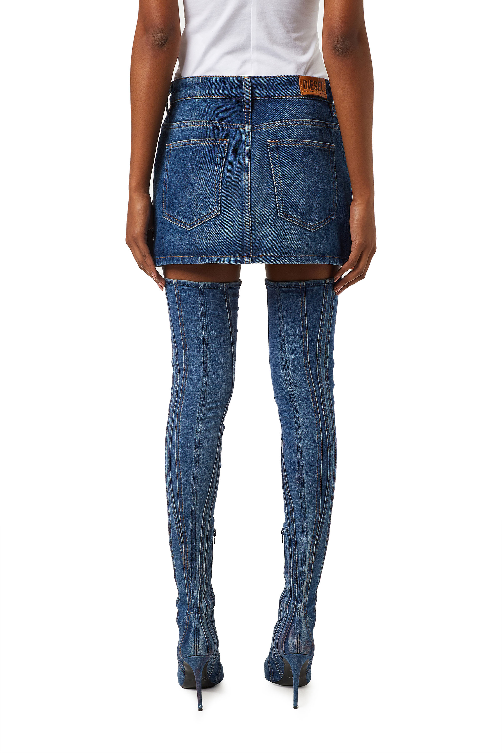 diesel denim mini skirt