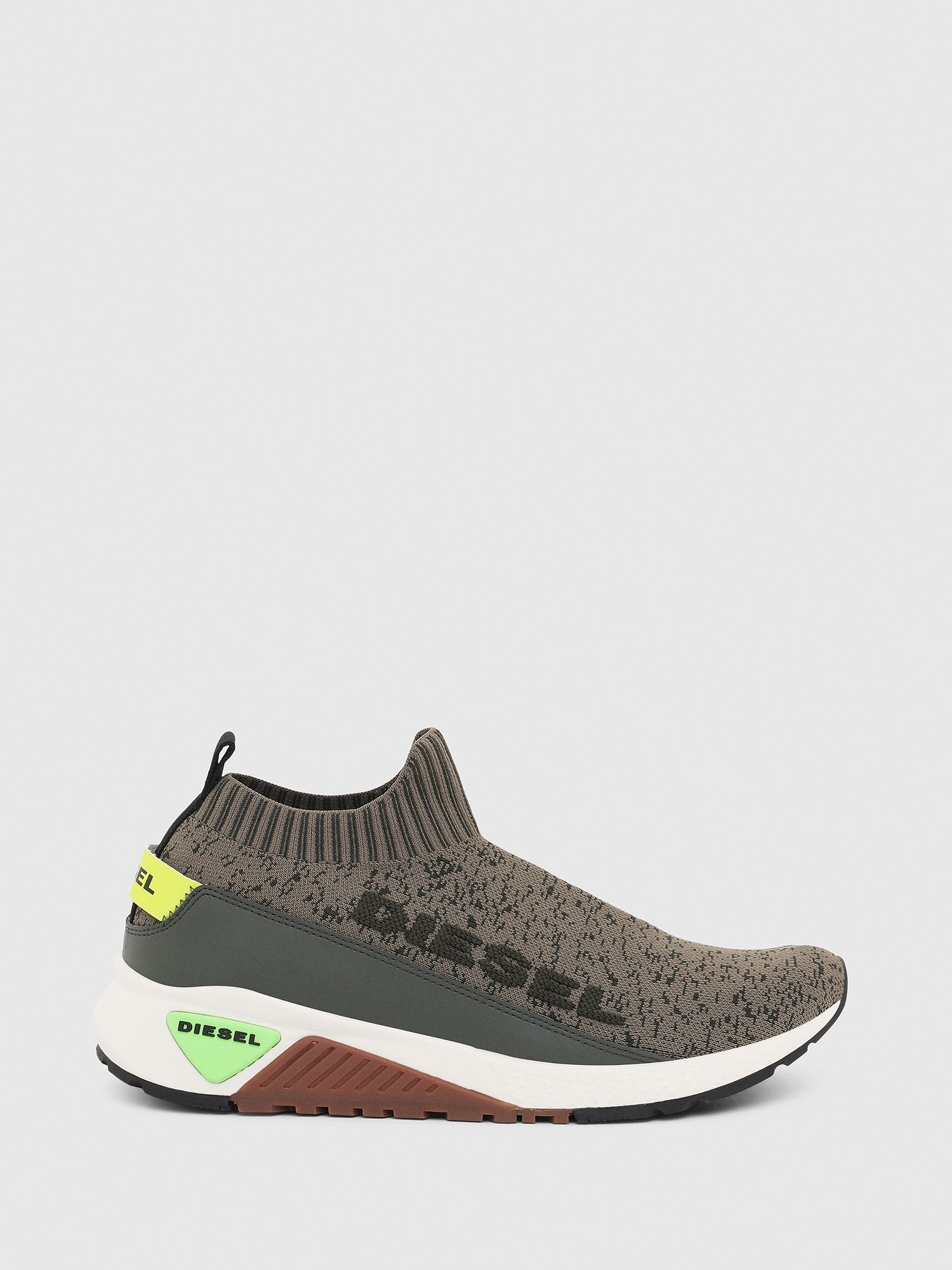 S-KB SOCK QB, Olive Green Diesel - S-KB SOCK QB, Olive Green - Sneakers - Image 1