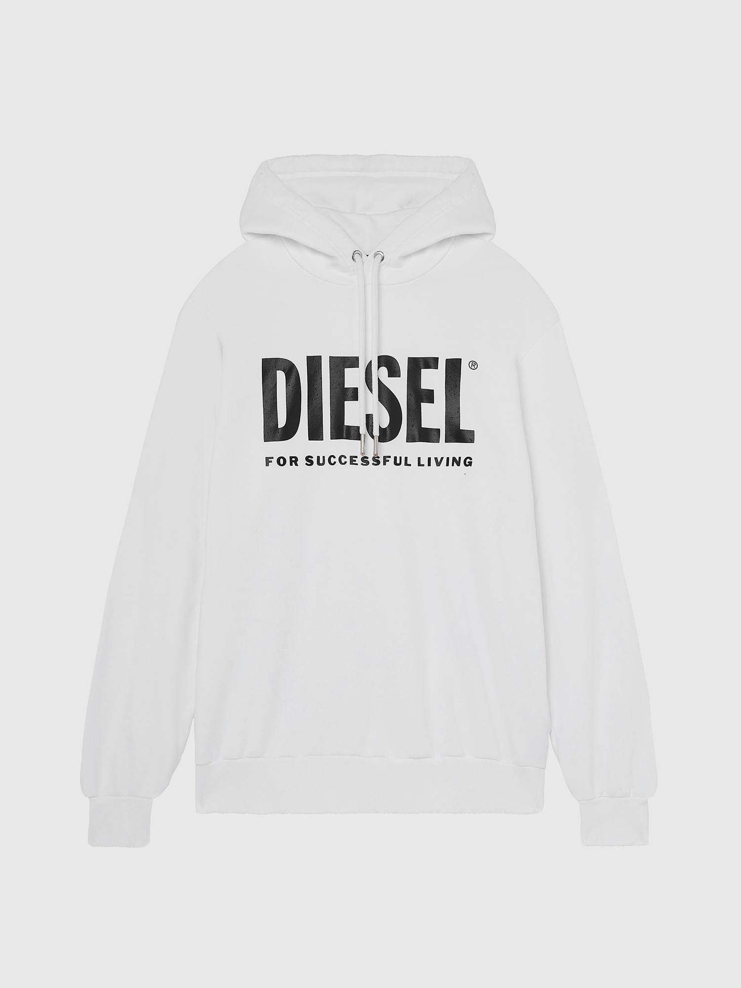 S-GIR-HOOD-DIVISION-, White Diesel - S-GIR-HOOD-DIVISION-, White - Sweaters - Image 1
