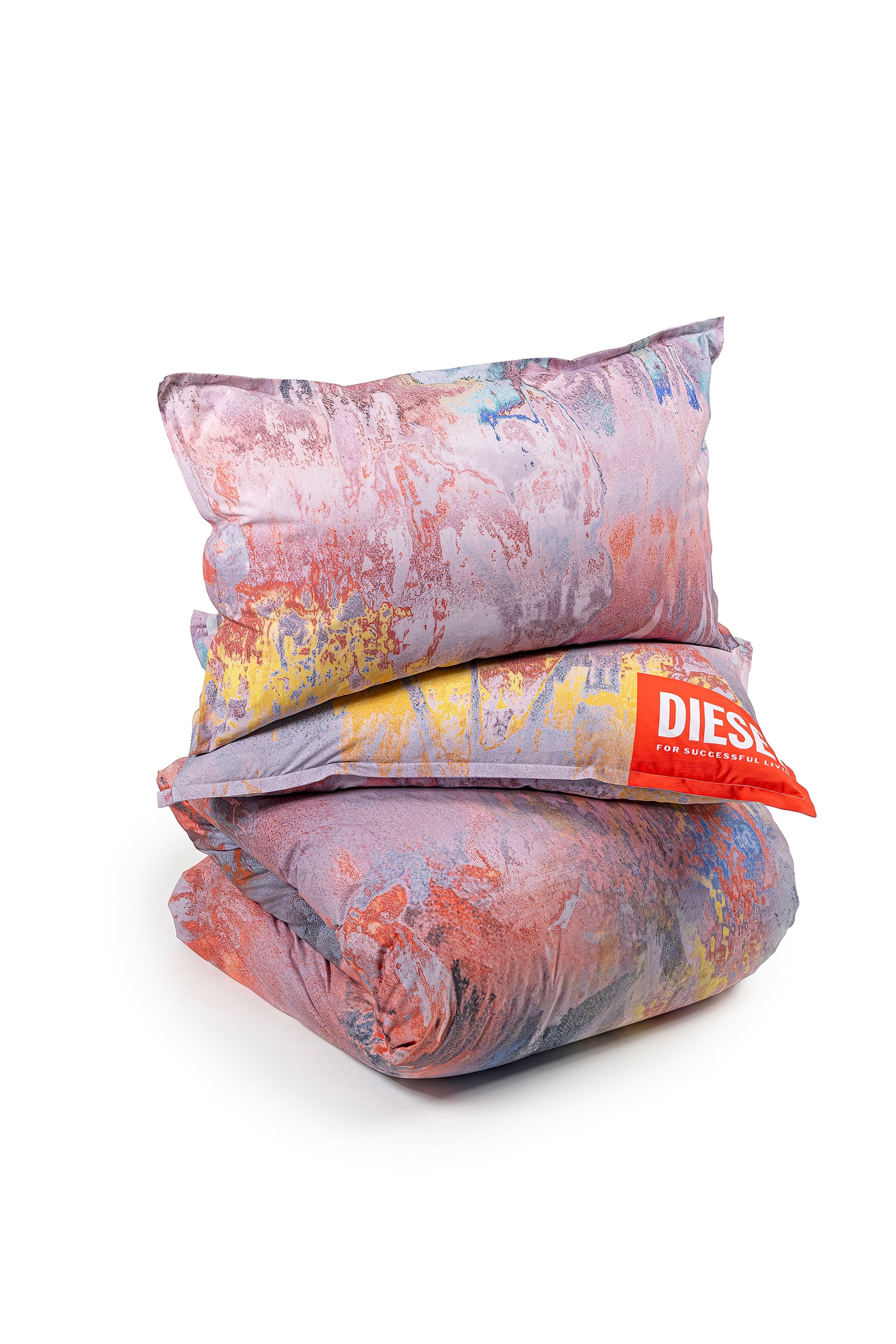Diesel - 1018098  ACID FLOWERS PERCALE DUVET COVE, Unisex's Percale duvet cover set for queen size bed in Multicolor - 2