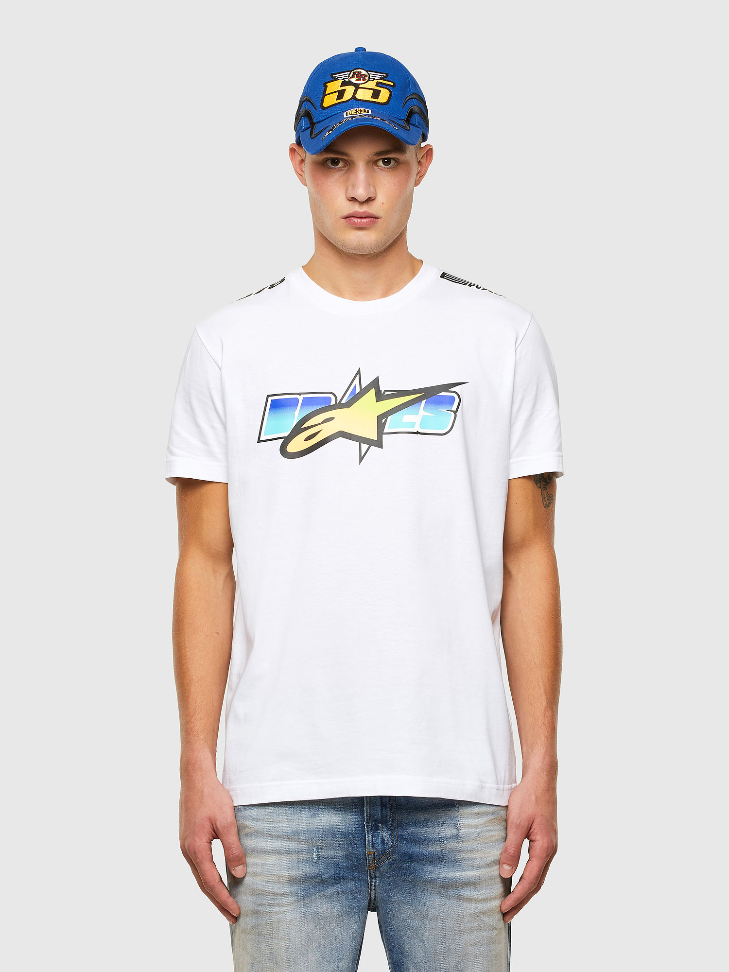 ASTARS-T-DIEGOS-B Man: T-shirt with Braves and racer graphics | Diesel