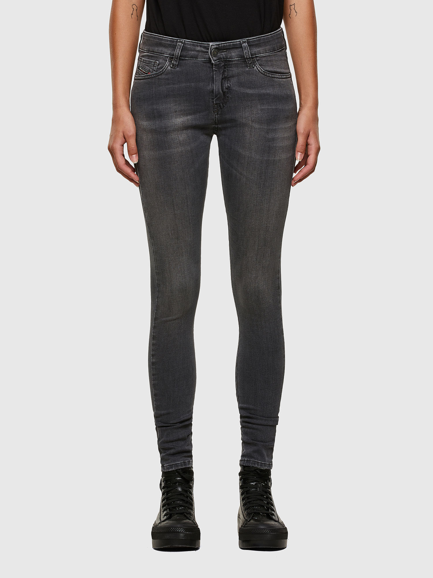 Slandy 069MY, Black/Dark grey Diesel - Slandy 069MY, Black/Dark grey - Jeans - Image 1
