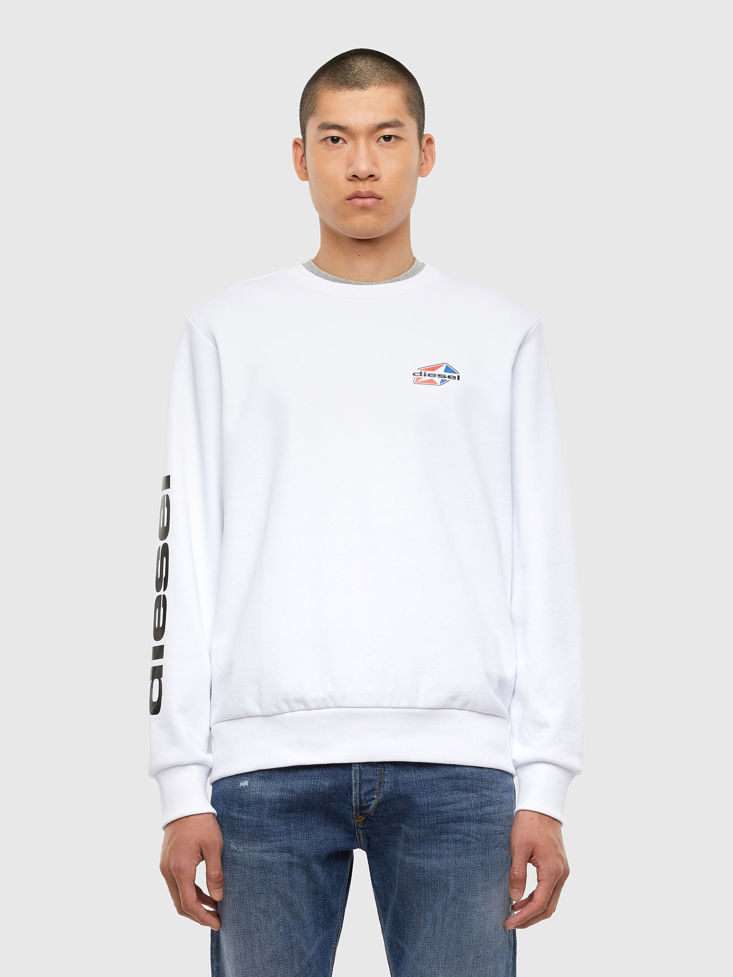 S-GIRK-K14, White Diesel - S-GIRK-K14, White - Sweaters - Image 1