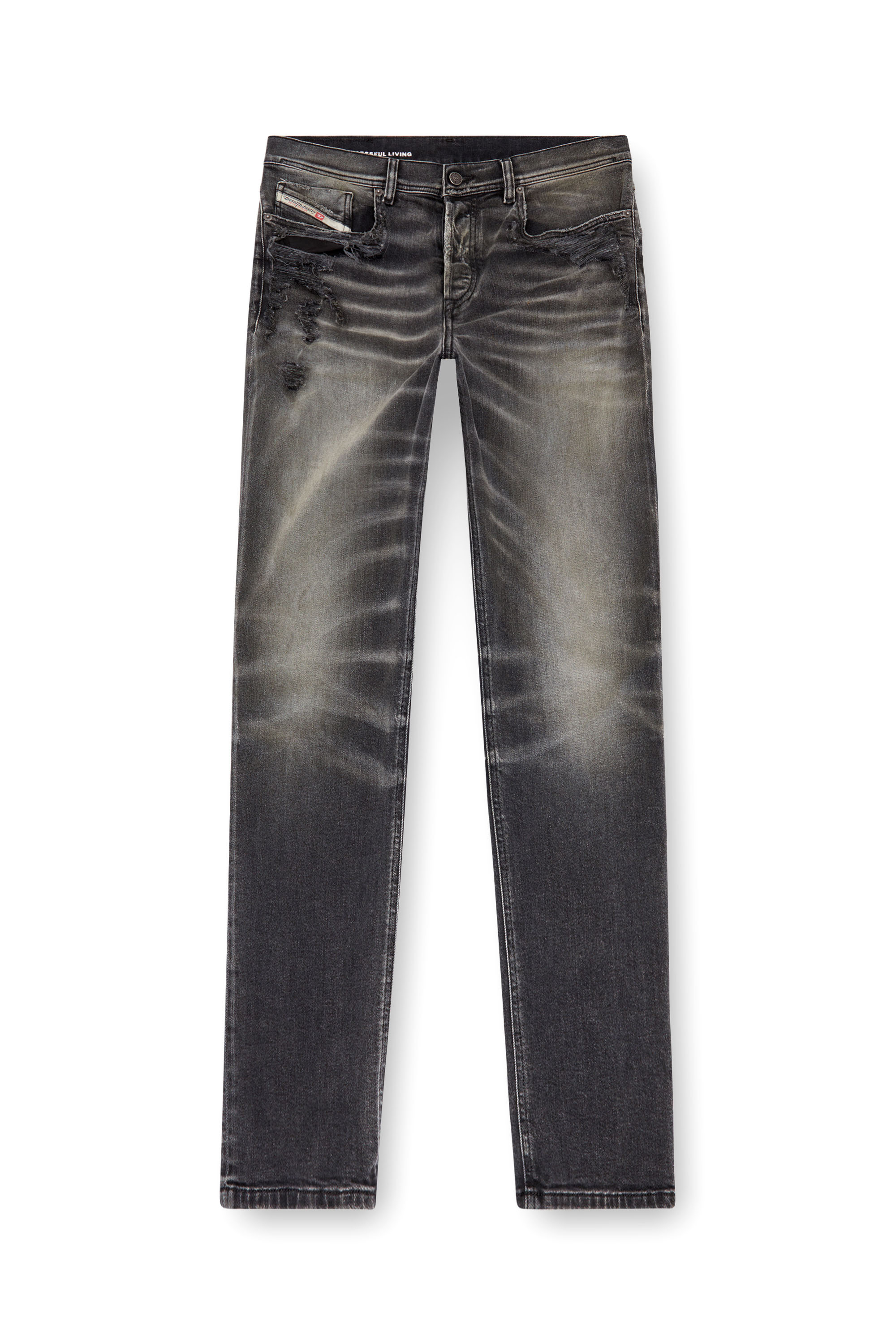 Diesel - Man's Regular Jeans 2023 D-Finitive 09K25, Black/Dark grey - 4