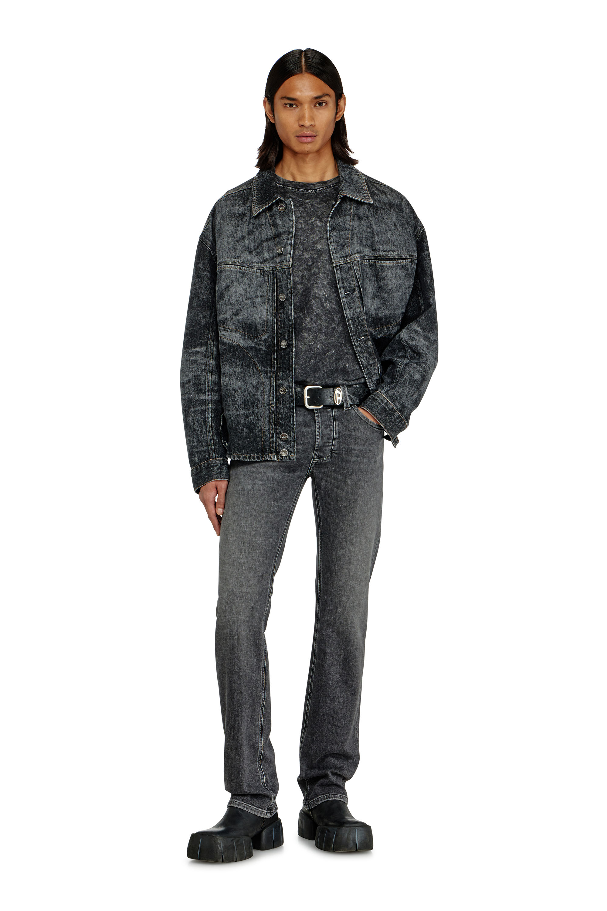 Diesel - Man's Regular Jeans 1985 Larkee 0HDBD, Black/Dark grey - 1