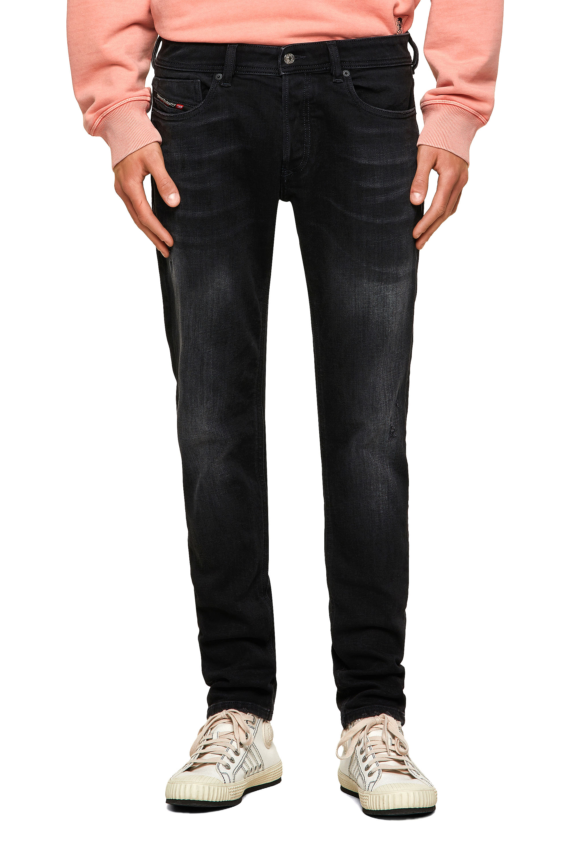 Sleenker 0092B, Black/Dark grey Diesel - Sleenker 0092B, Black/Dark grey - Jeans - Image 1