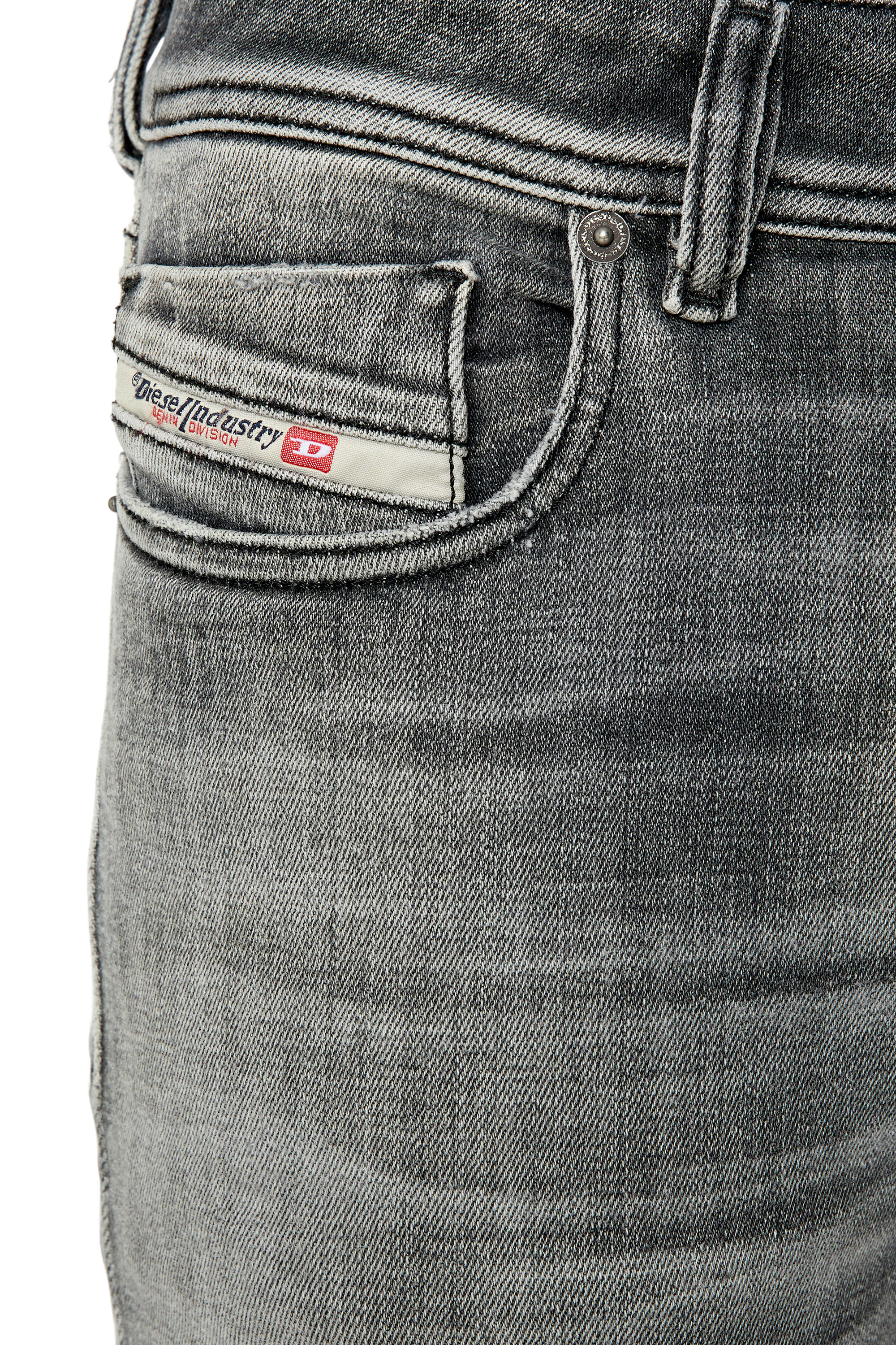 Diesel - Man Skinny Jeans 1979 Sleenker 09E71, Black/Dark grey - Image 4