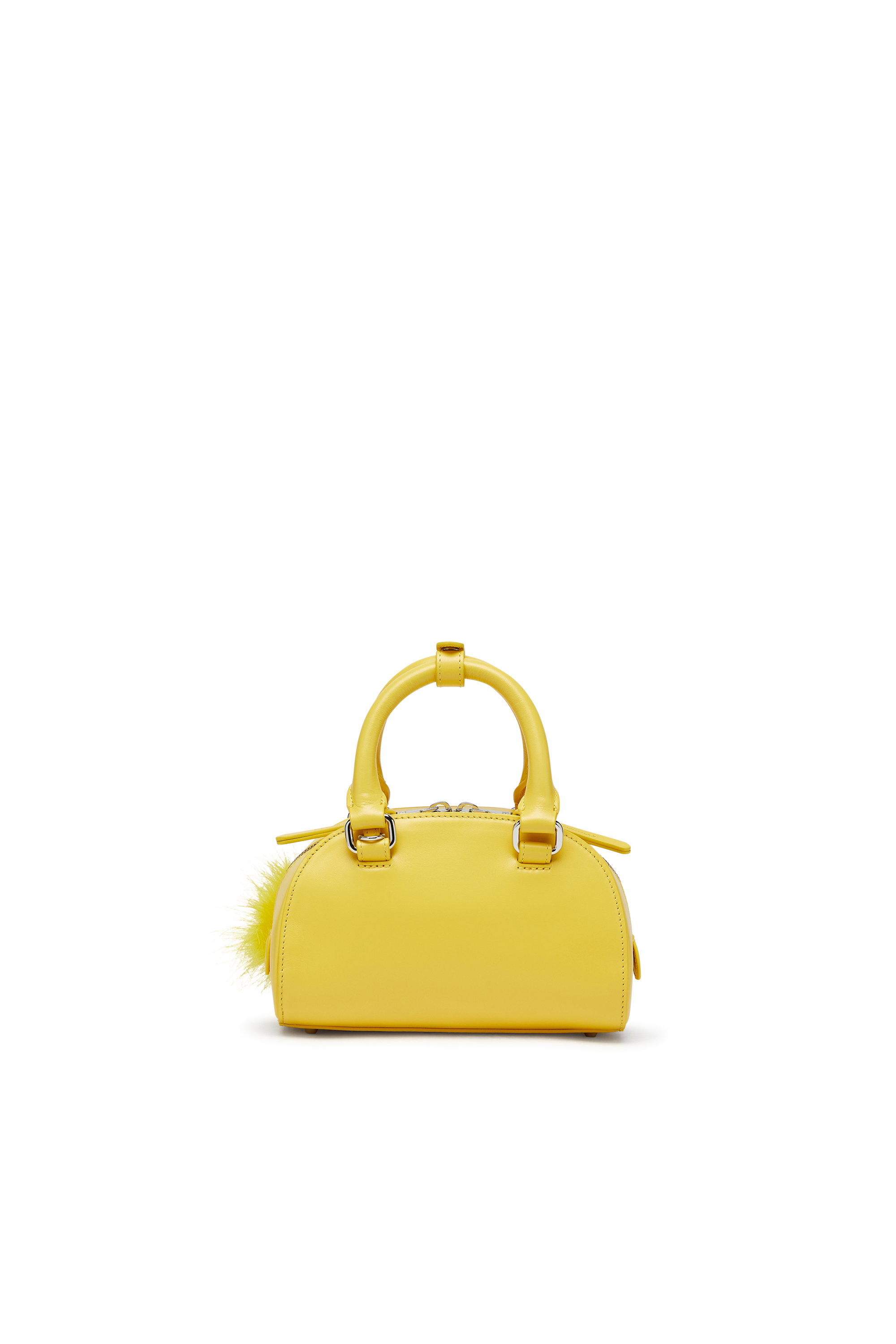 Diesel - 1DR DOME CROSSBODY, Woman's 1DR Dome-Mini bowling bag in nappa leather in Yellow - 3