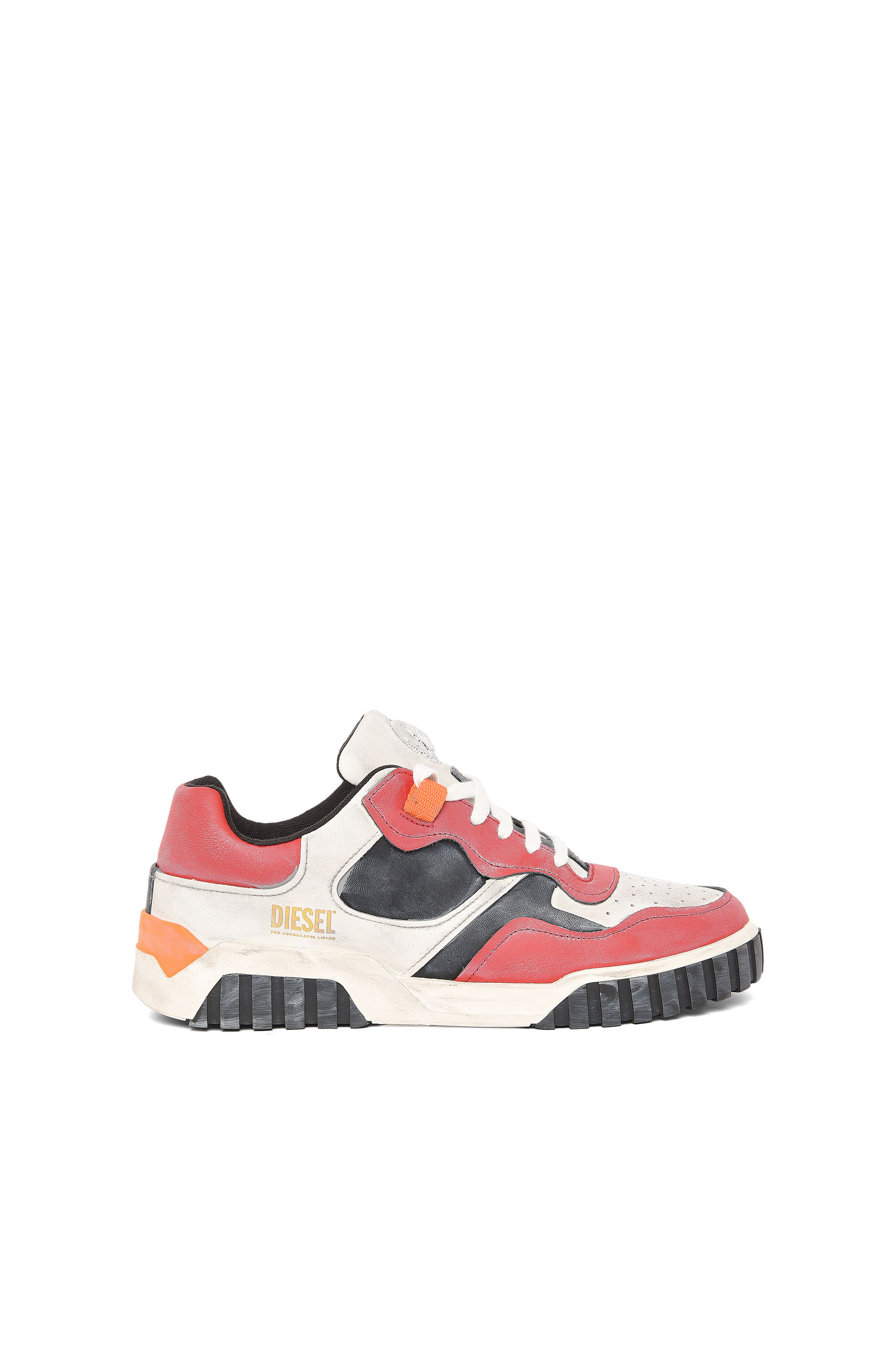 S-RUA LOW SK, White/Red Diesel - S-RUA LOW SK, White/Red - Sneakers - Image 1
