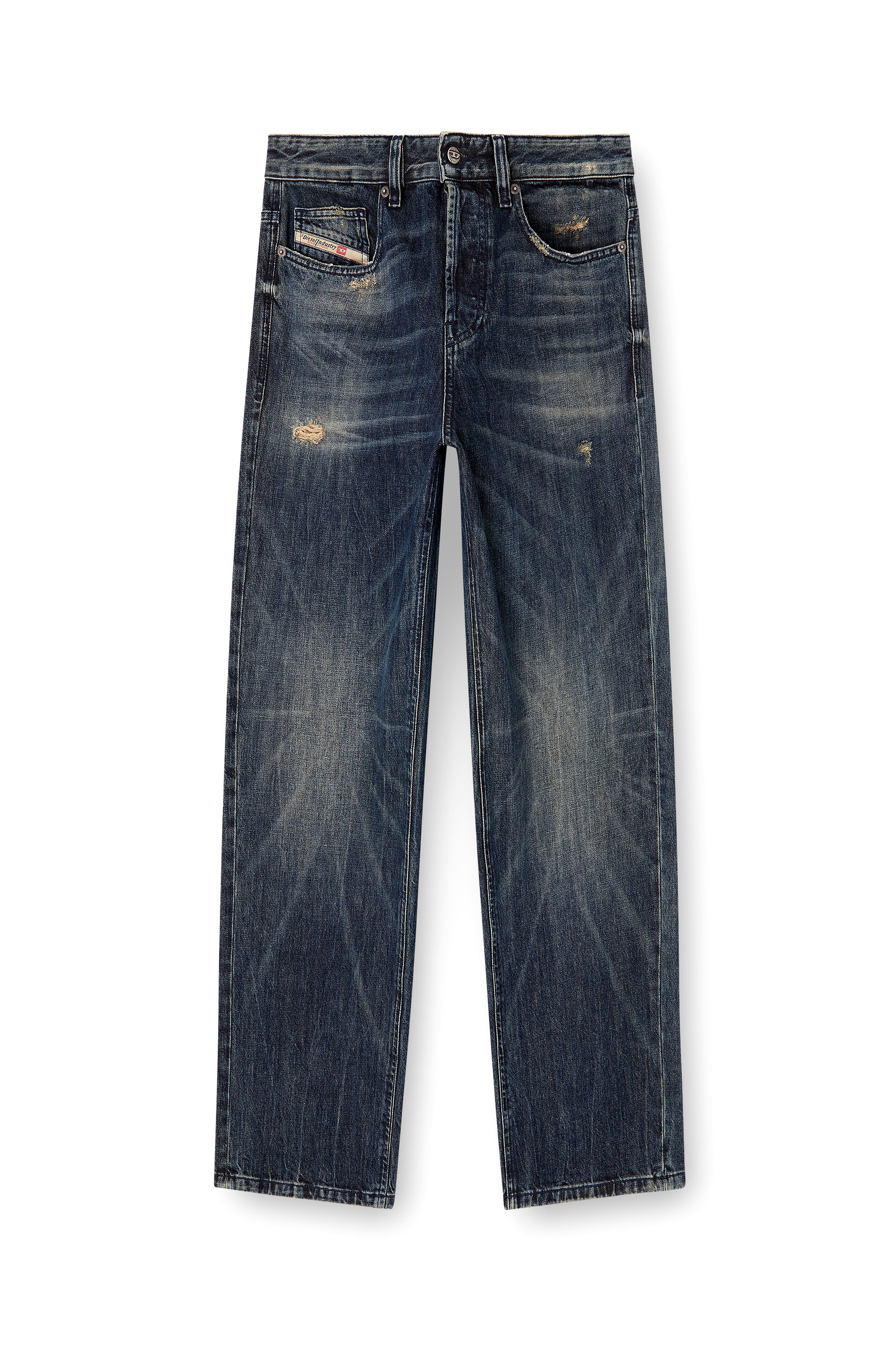 Women's D-Line-Denim hobo bag | Blue | Diesel {{Country}}