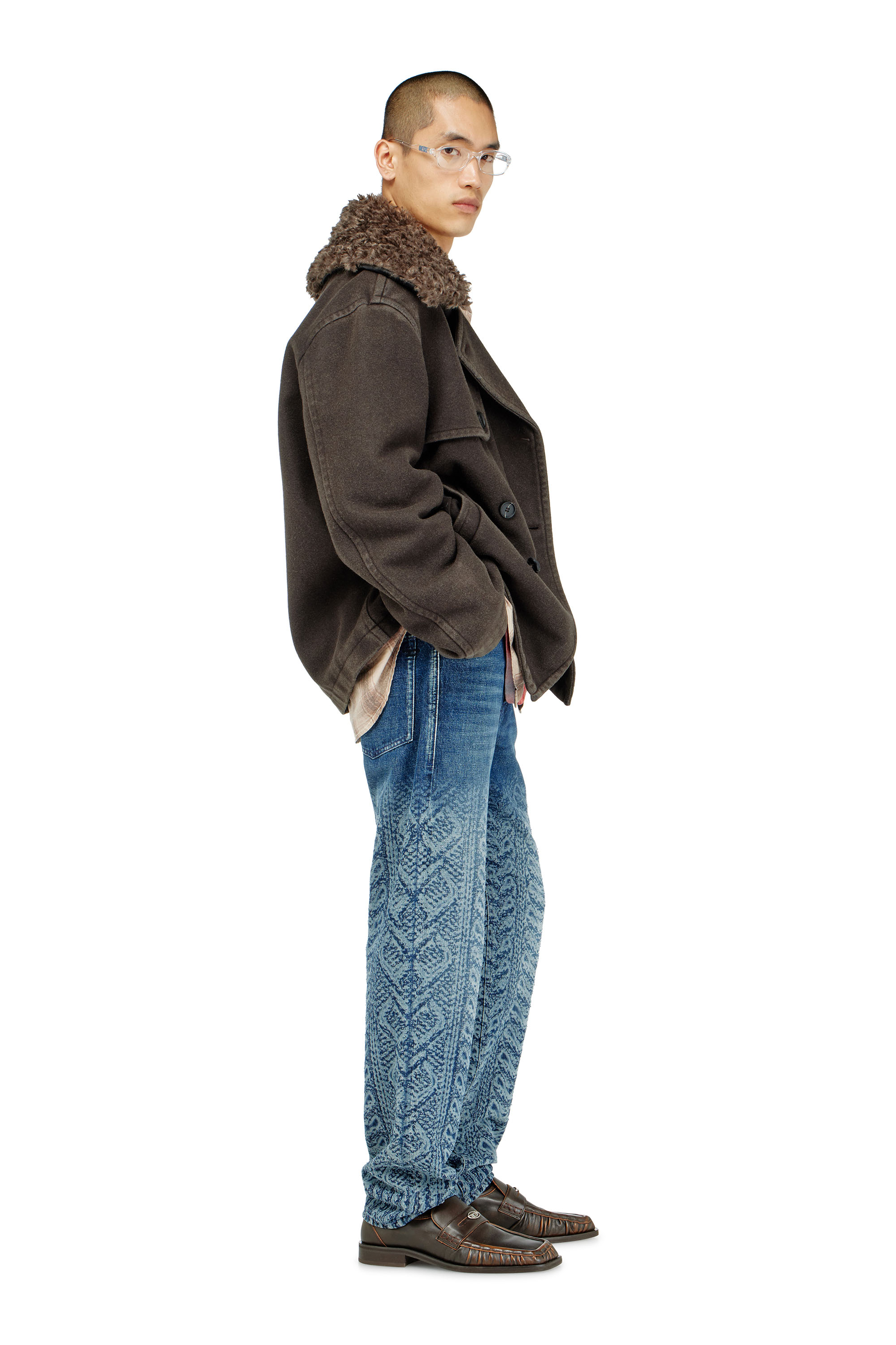 Diesel - Man's Regular Jeans 2024 D-Macs 007EV, Dark Blue - 2