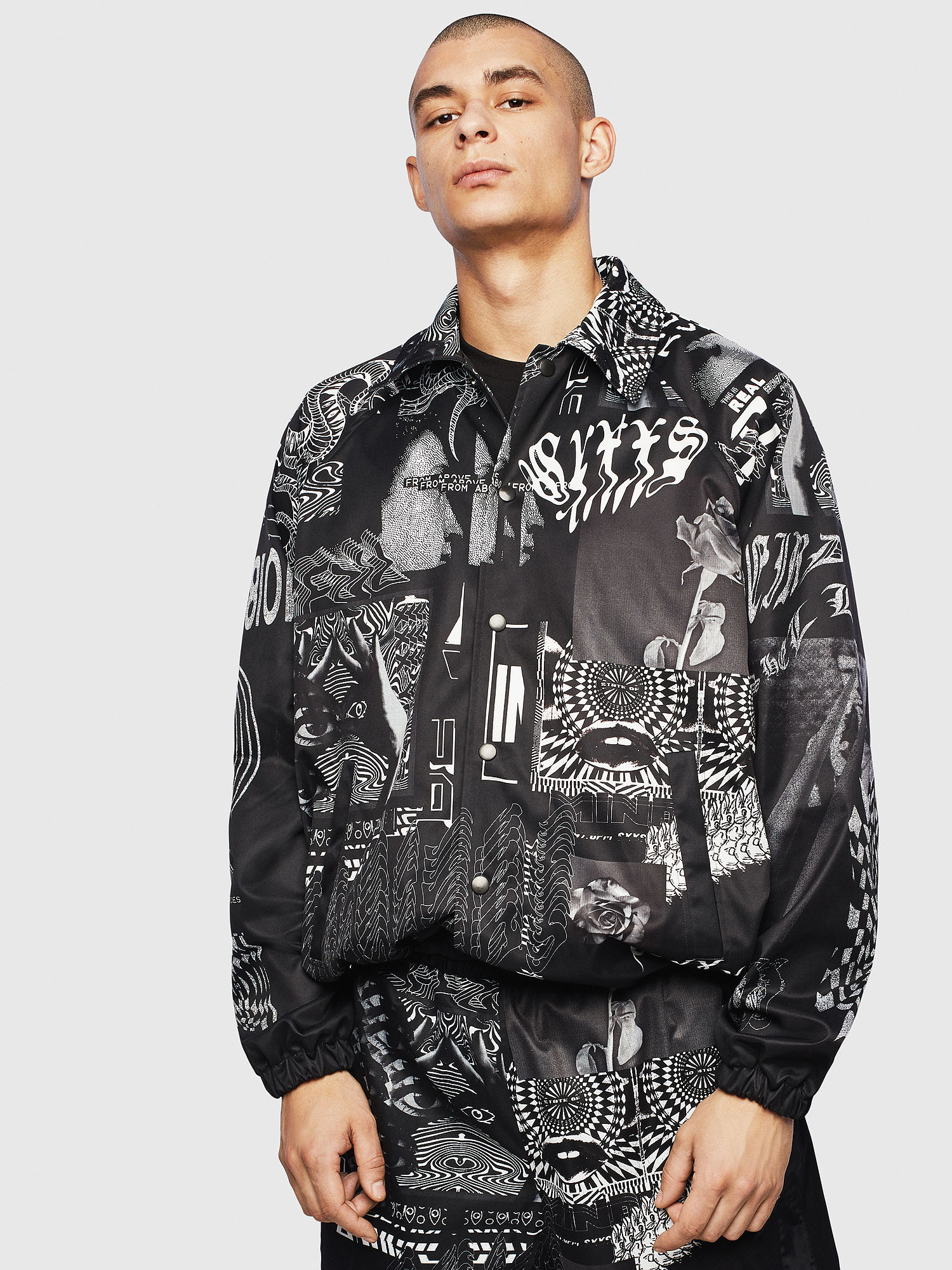 J-AKIPRINT, Black Diesel - J-AKIPRINT, Black - Jackets - Image 1