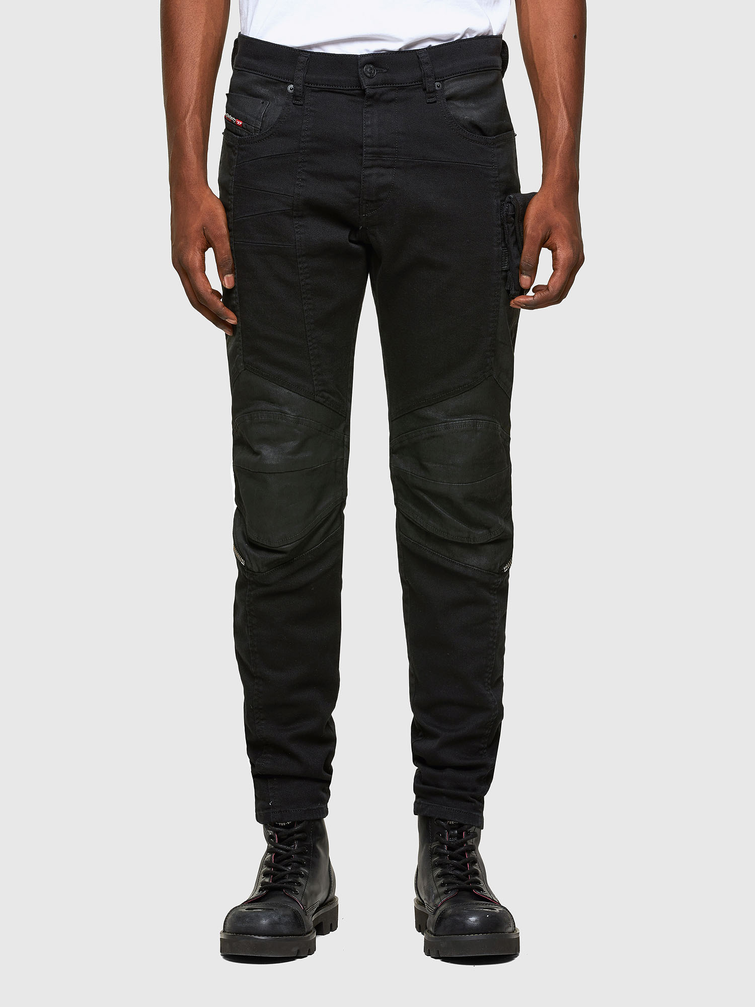 D-Strukt 069TH, Black/Dark grey Diesel - D-Strukt 069TH, Black/Dark grey - Jeans - Image 1