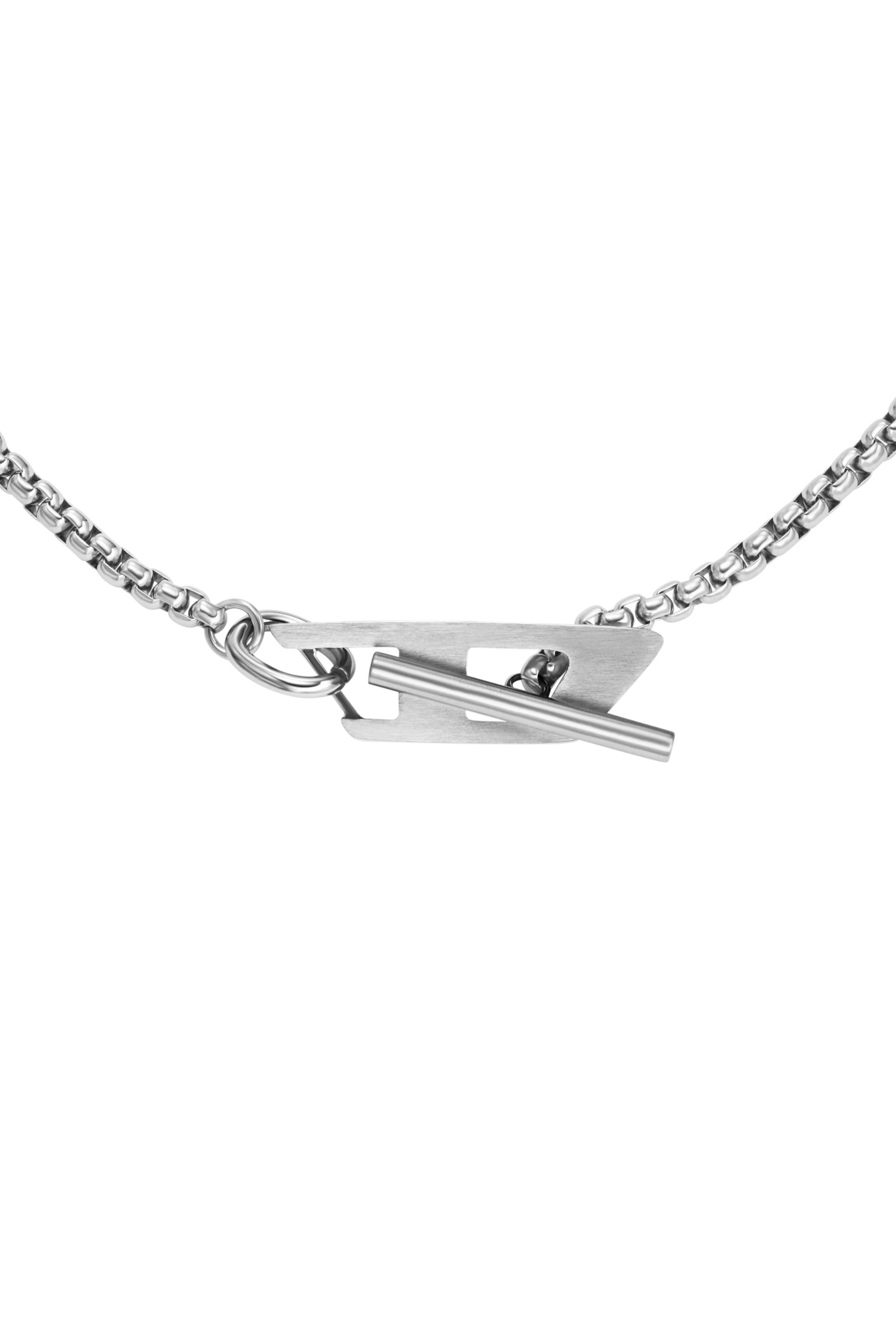 Women's Stainless steel chain necklace | Silver | Diesel