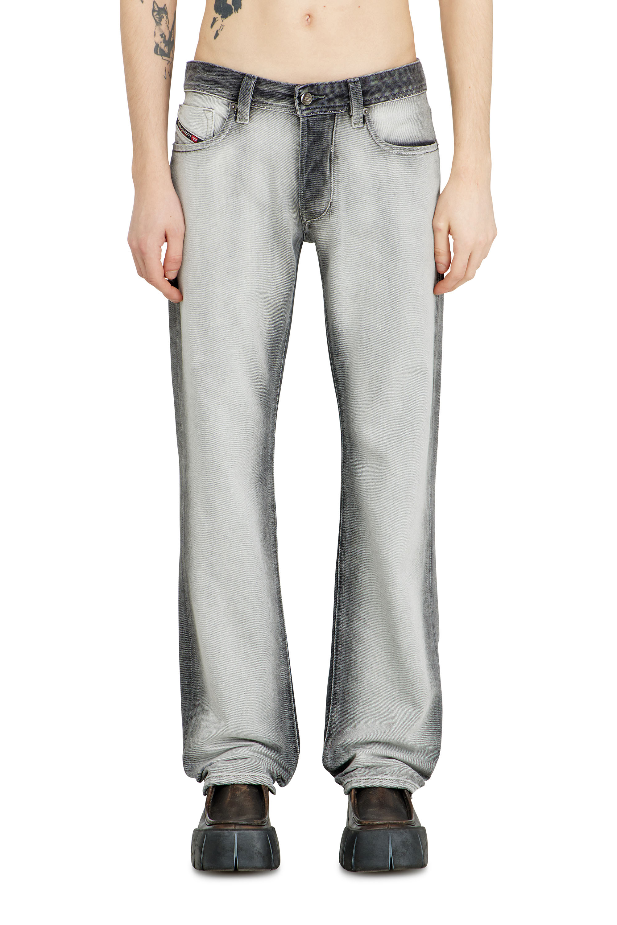 Diesel - Man's Regular Jeans 1985 Larkee 09P28, Dark grey - 3