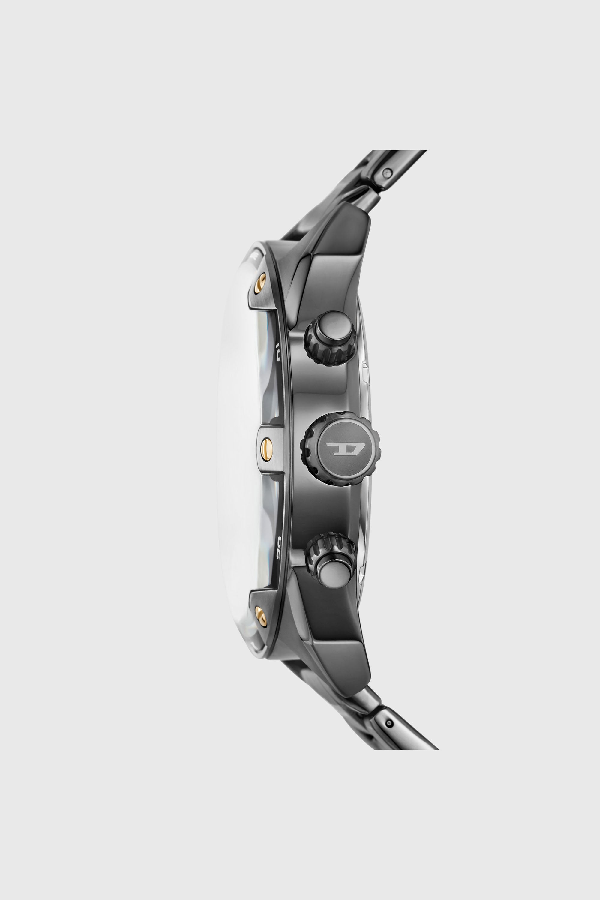 Men's Spiked Two-Tone Stainless Steel Watch | Grey | Diesel TR