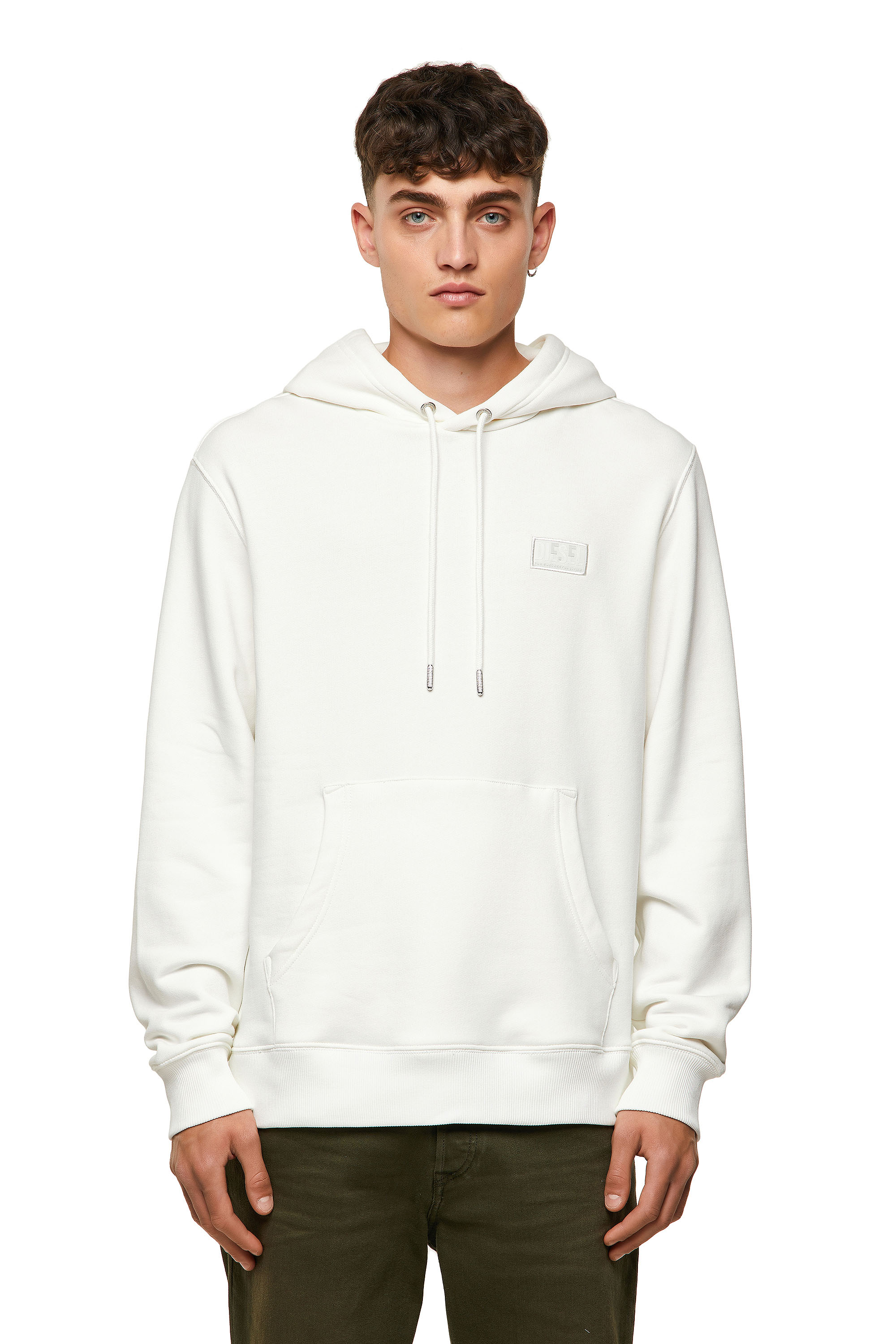 S-GIRK-HOOD-C.C, White Diesel - S-GIRK-HOOD-C.C, White - Sweaters - Image 1