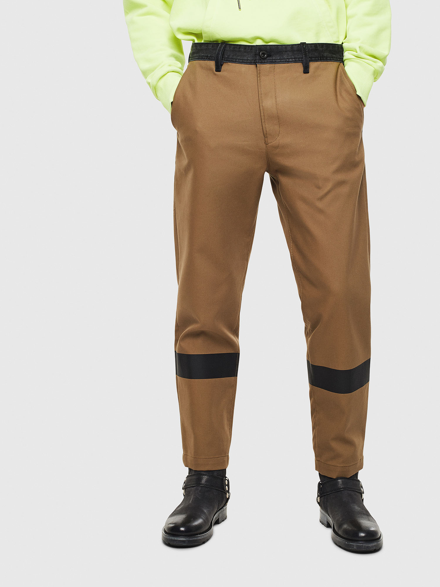 P-KAPP, Brown/Black Diesel - P-KAPP, Brown/Black - Pants - Image 1