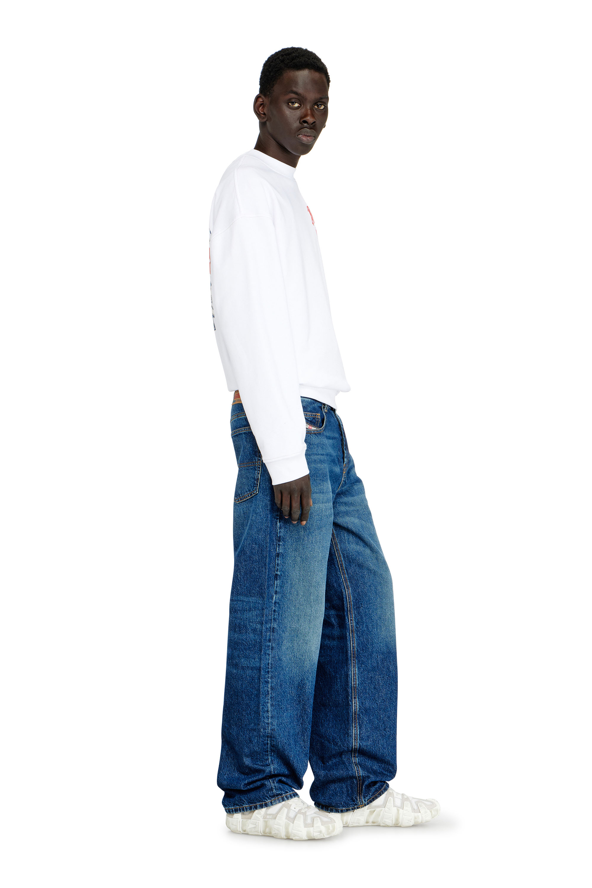 Diesel - Man's Relaxed Jeans 2001 D-Macro 09I27, Medium blue - 4