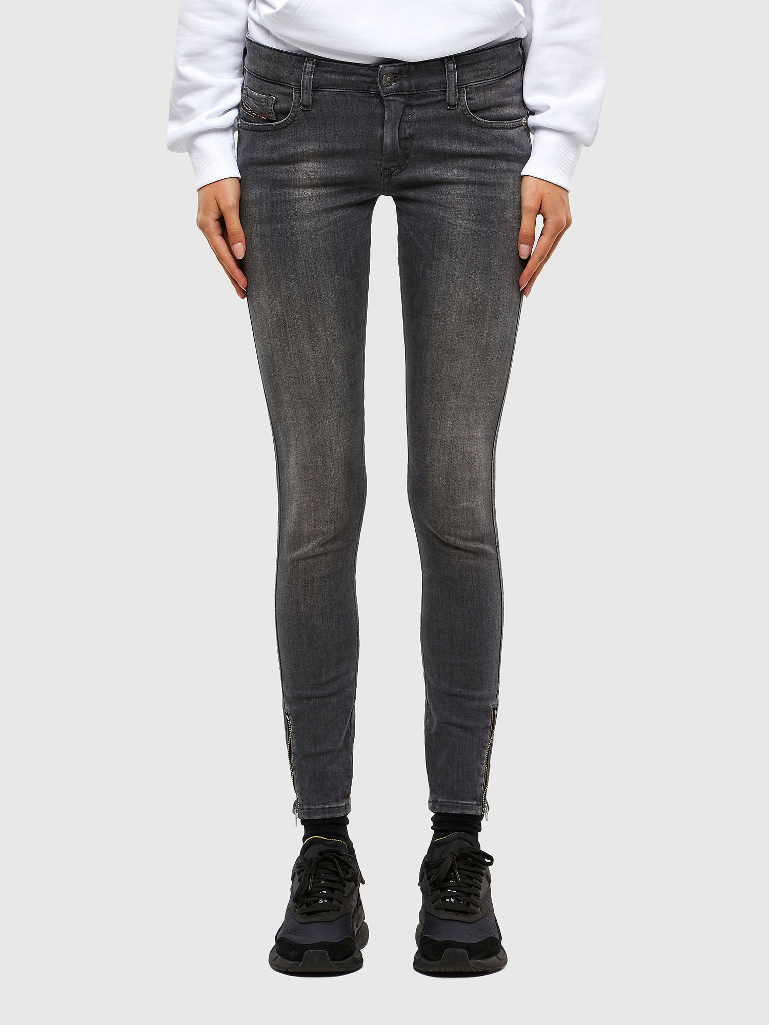 Slandy Low 069MY, Black/Dark grey Diesel - Slandy Low 069MY, Black/Dark grey - Jeans - Image 1