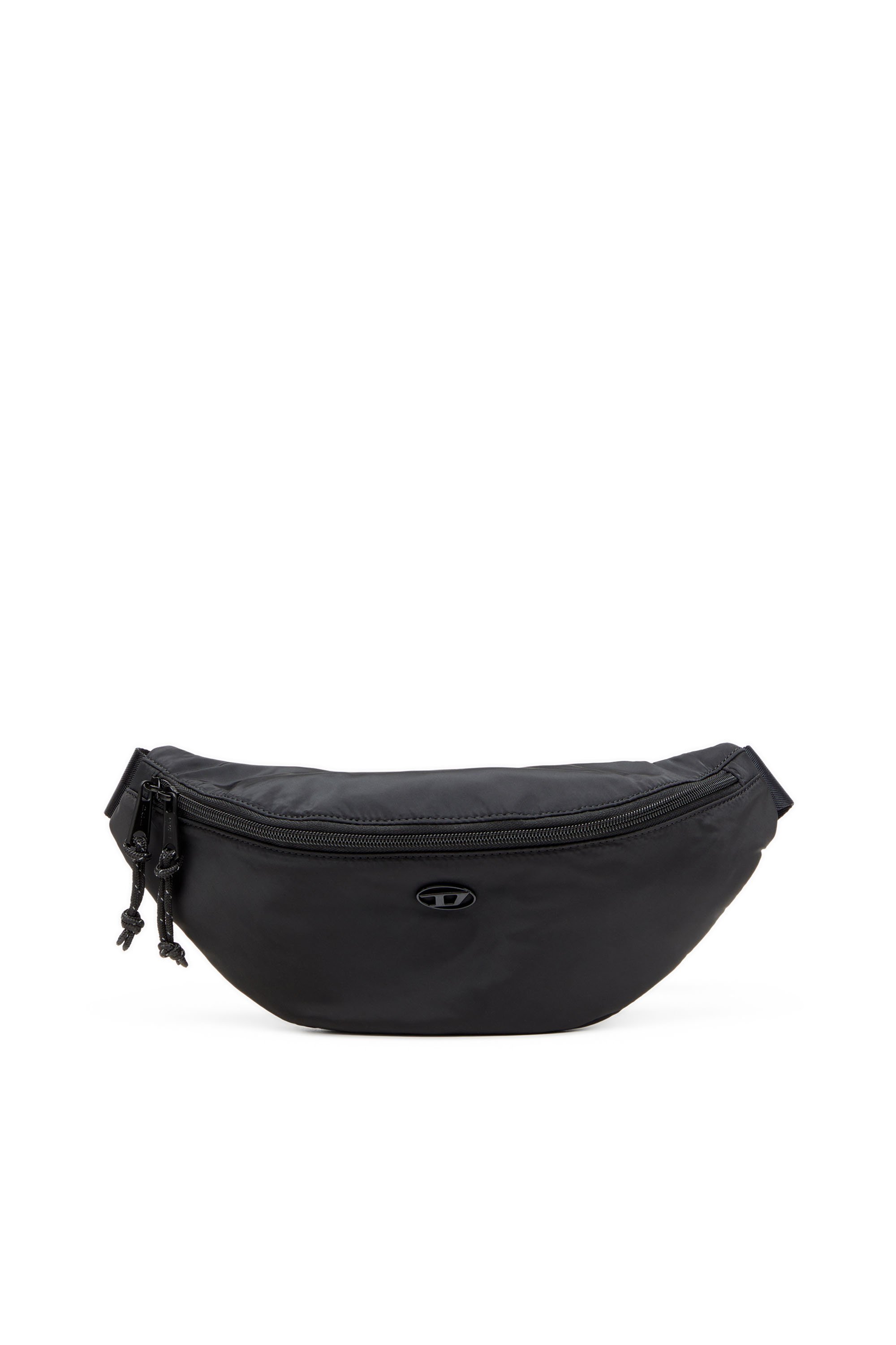 Diesel - D-PACK BELTBAG X, Man's Belt bag in satin-touch fabric in Black - 1