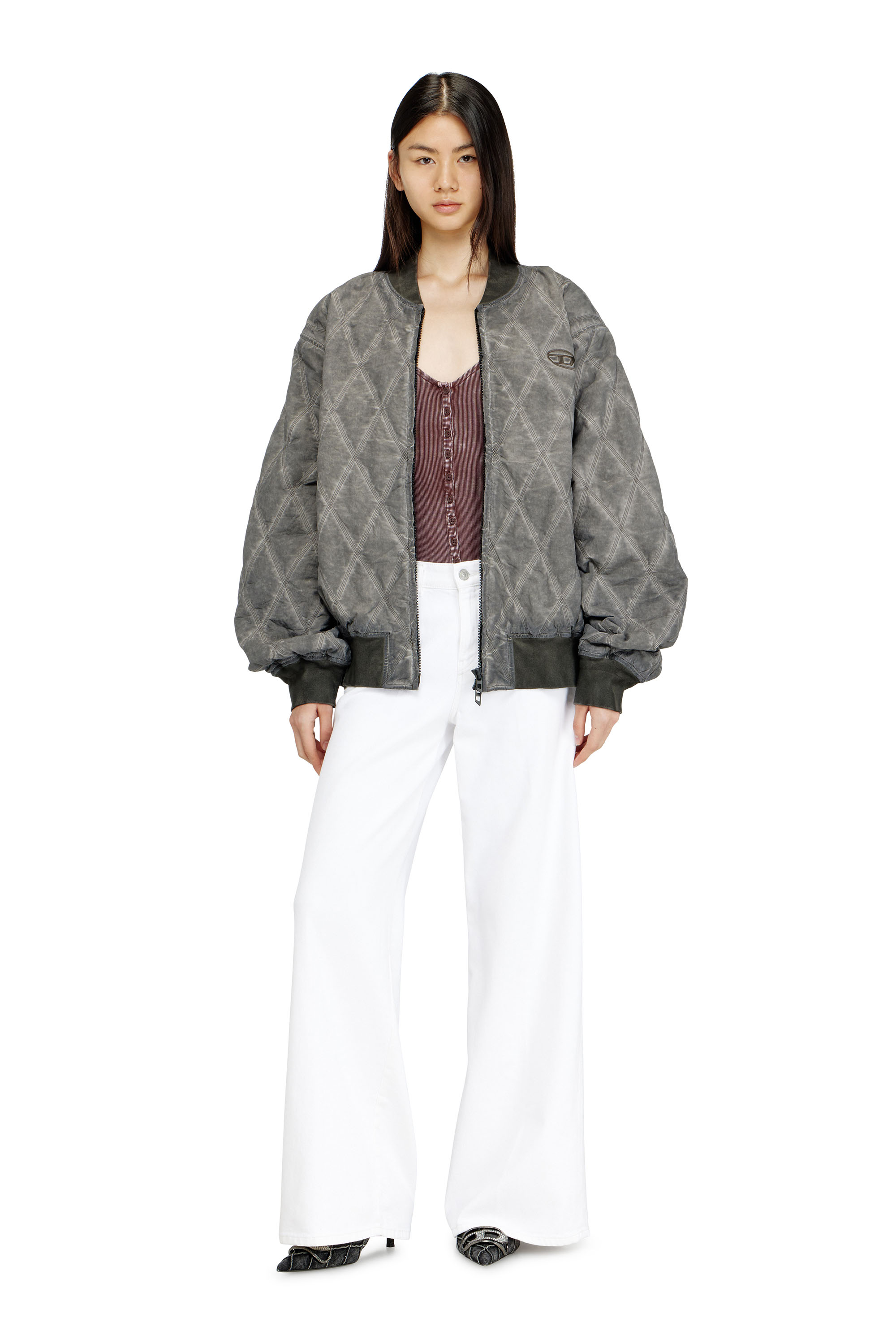 Diesel - Woman's Flare Jeans 1978 D-Akemi 09N92, White - 1