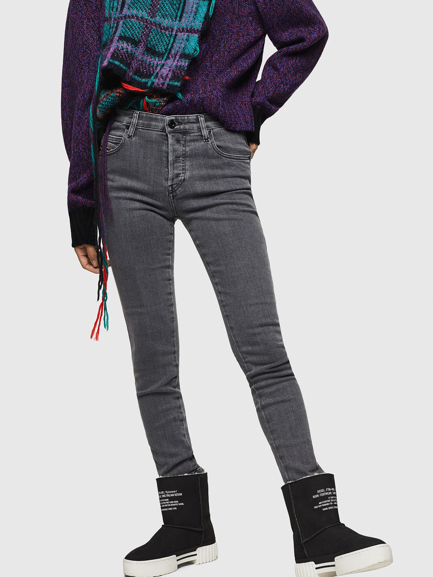 Babhila 0890S, Light Grey Diesel - Babhila 0890S, Light Grey - Jeans - Image 1