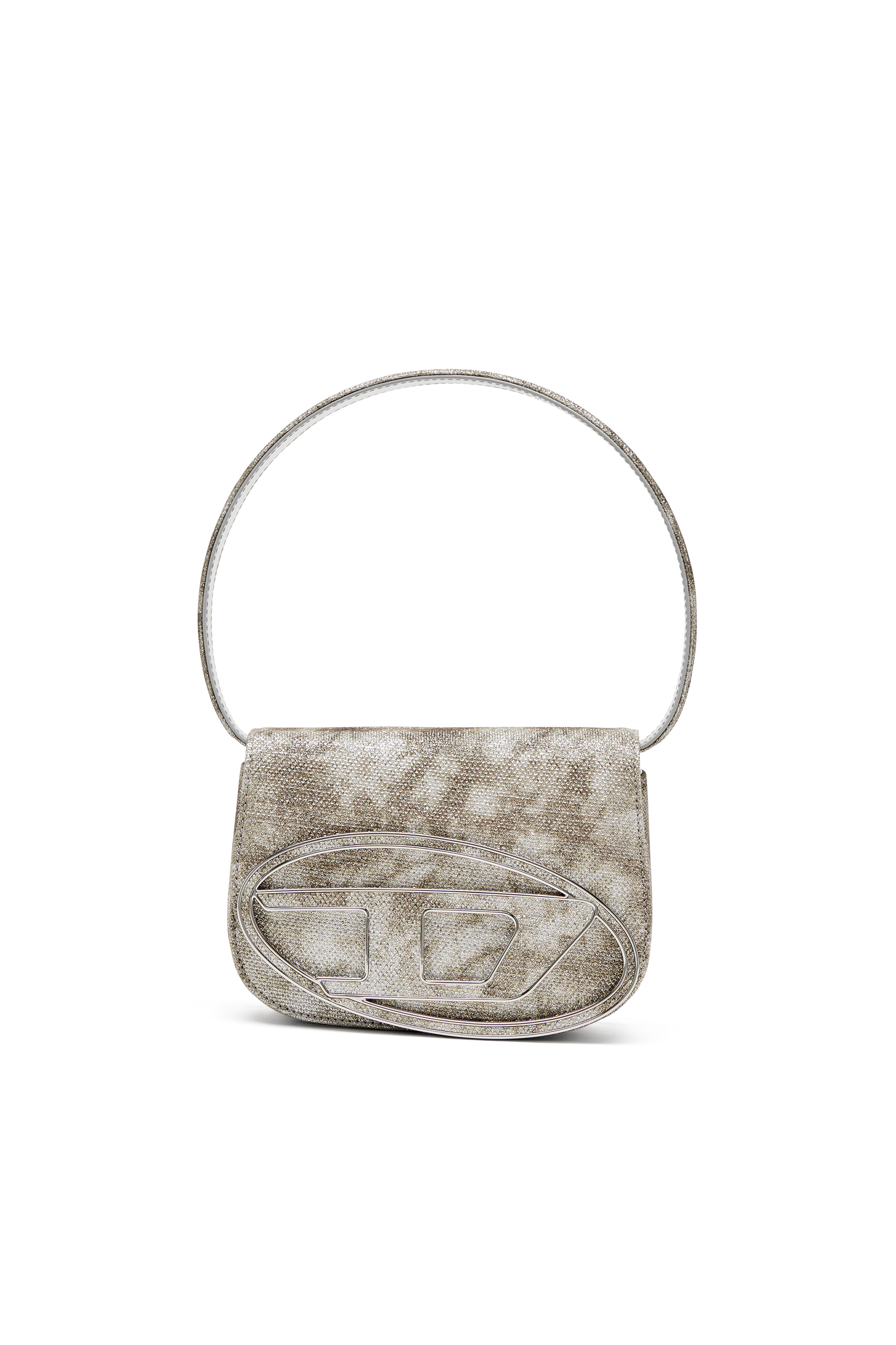Diesel 1DR Bags: Leather shoulder bags, mirrored small logo bags