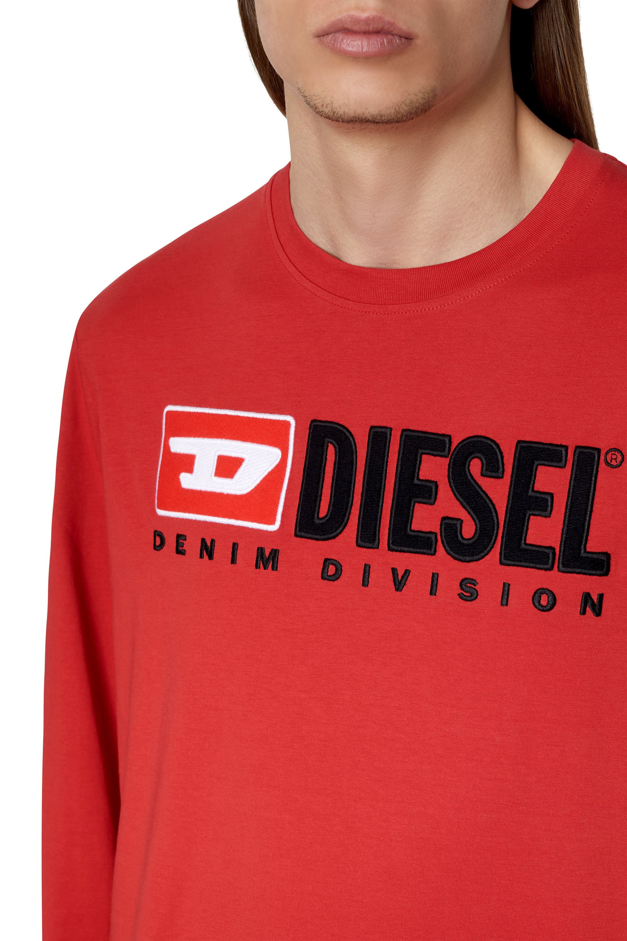 Diesel - T-JUST-LS-DIV, Red - Image 4