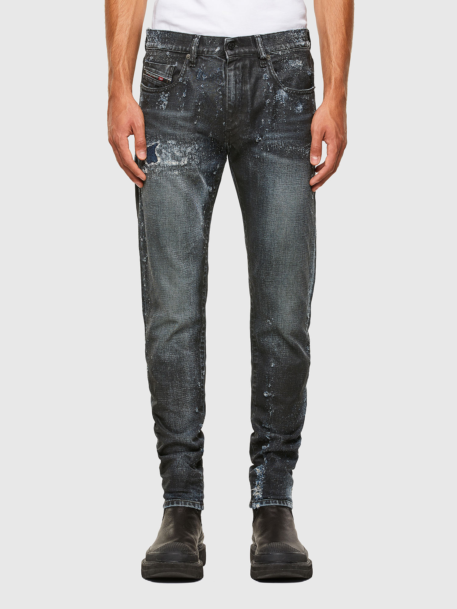 D-Strukt 009JQ, Dark Blue Diesel - D-Strukt 009JQ, Dark Blue - Jeans - Image 1