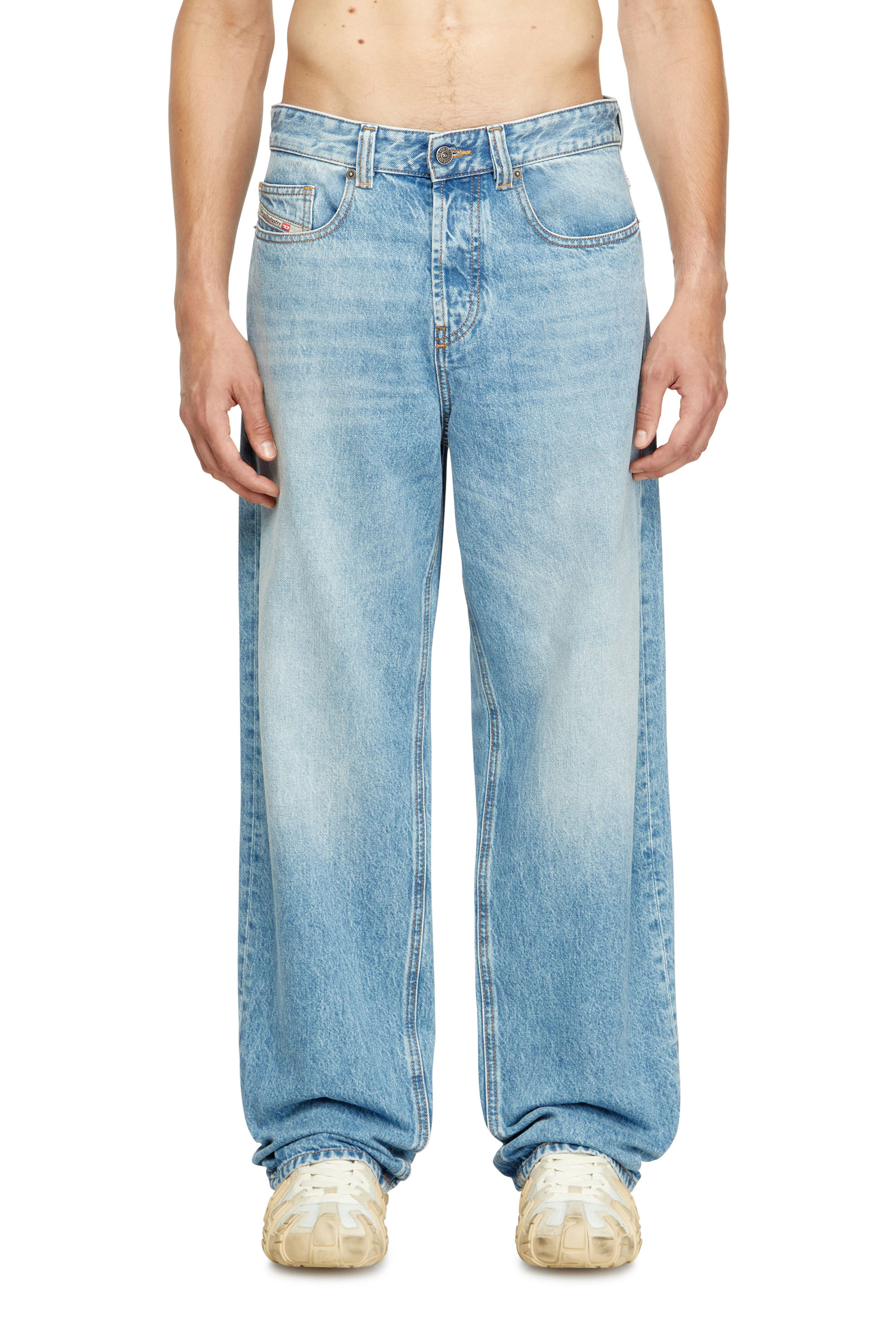 Diesel - Man's Relaxed Jeans 2001 D-Macro 09I29, Light Blue - 1