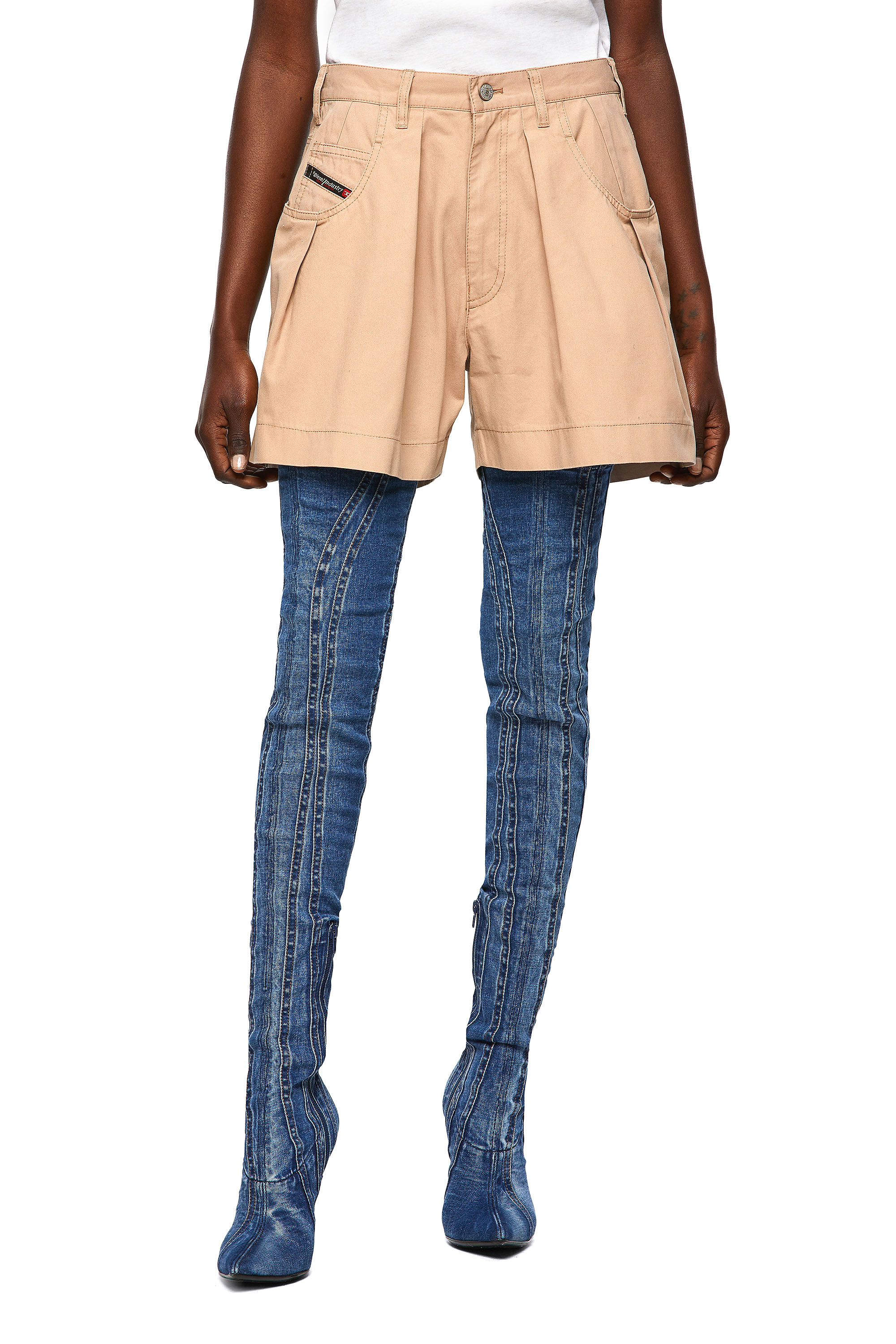 S-CONCIAS, Beige Diesel - S-CONCIAS, Beige - Shorts - Image 1
