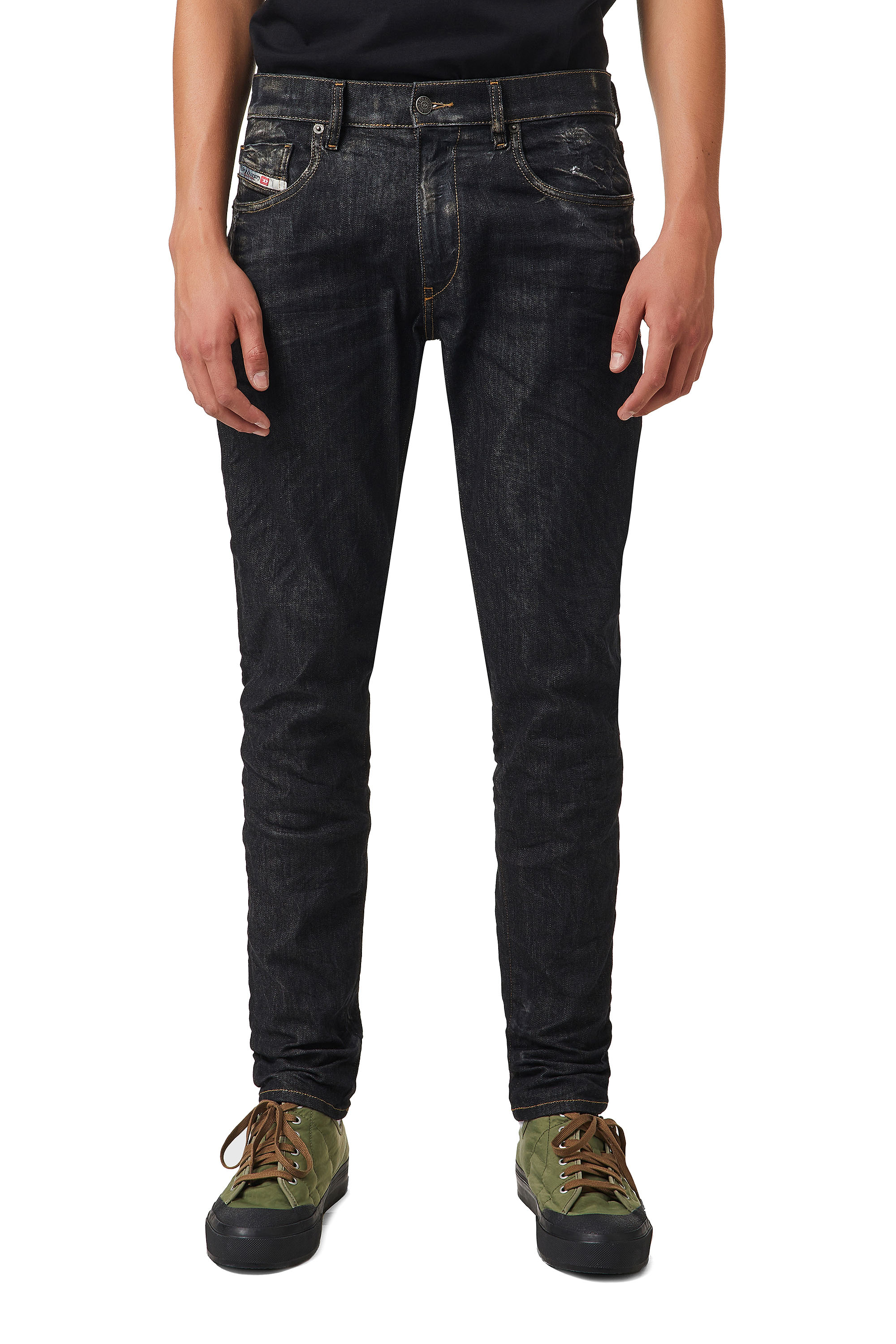 D-Strukt 09A87, Black/Dark grey Diesel - D-Strukt 09A87, Black/Dark grey - Jeans - Image 1