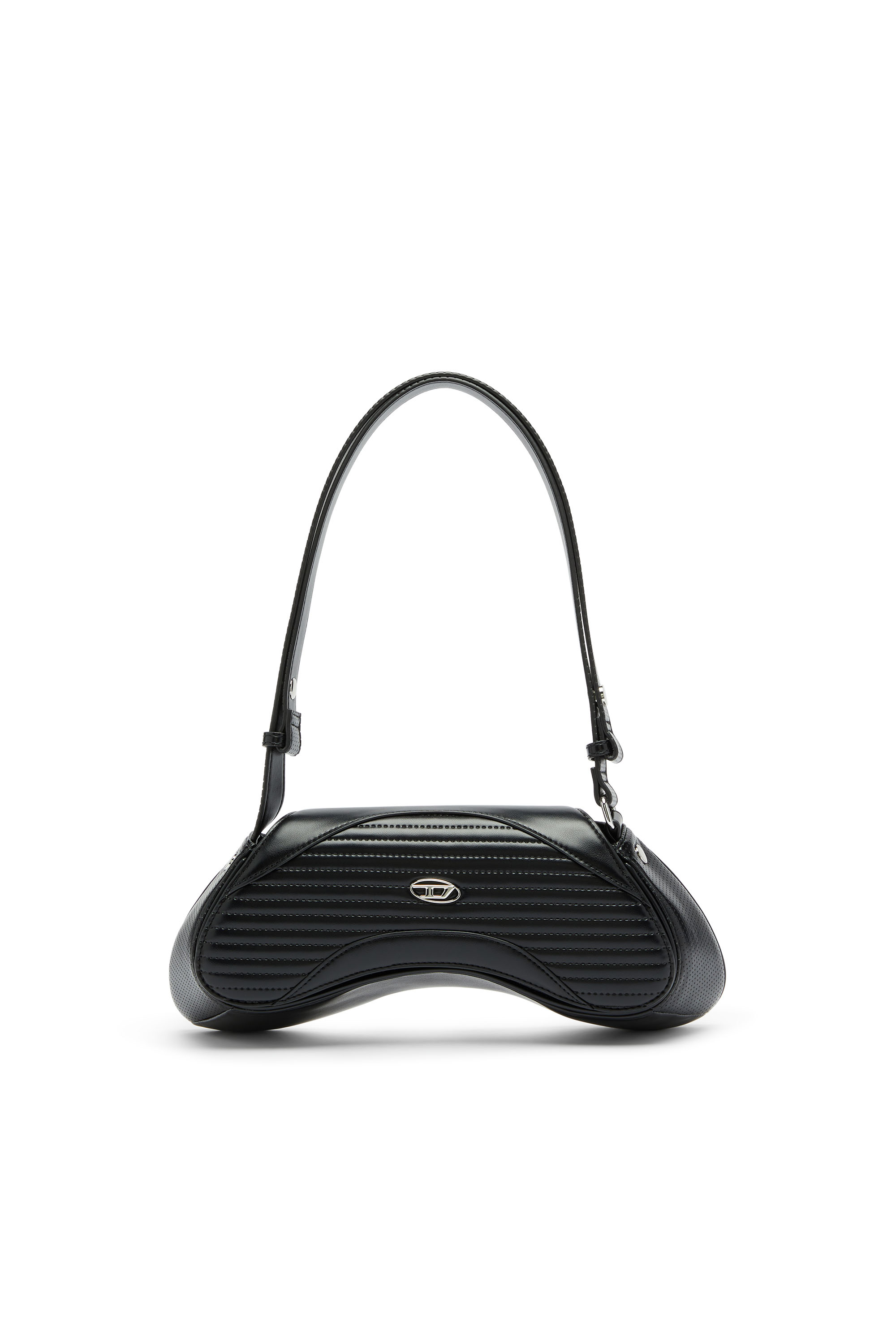 Diesel - PLAY CROSSBODY, Woman's Play - Crossbody bag in quilted perforated PU in Black - 1
