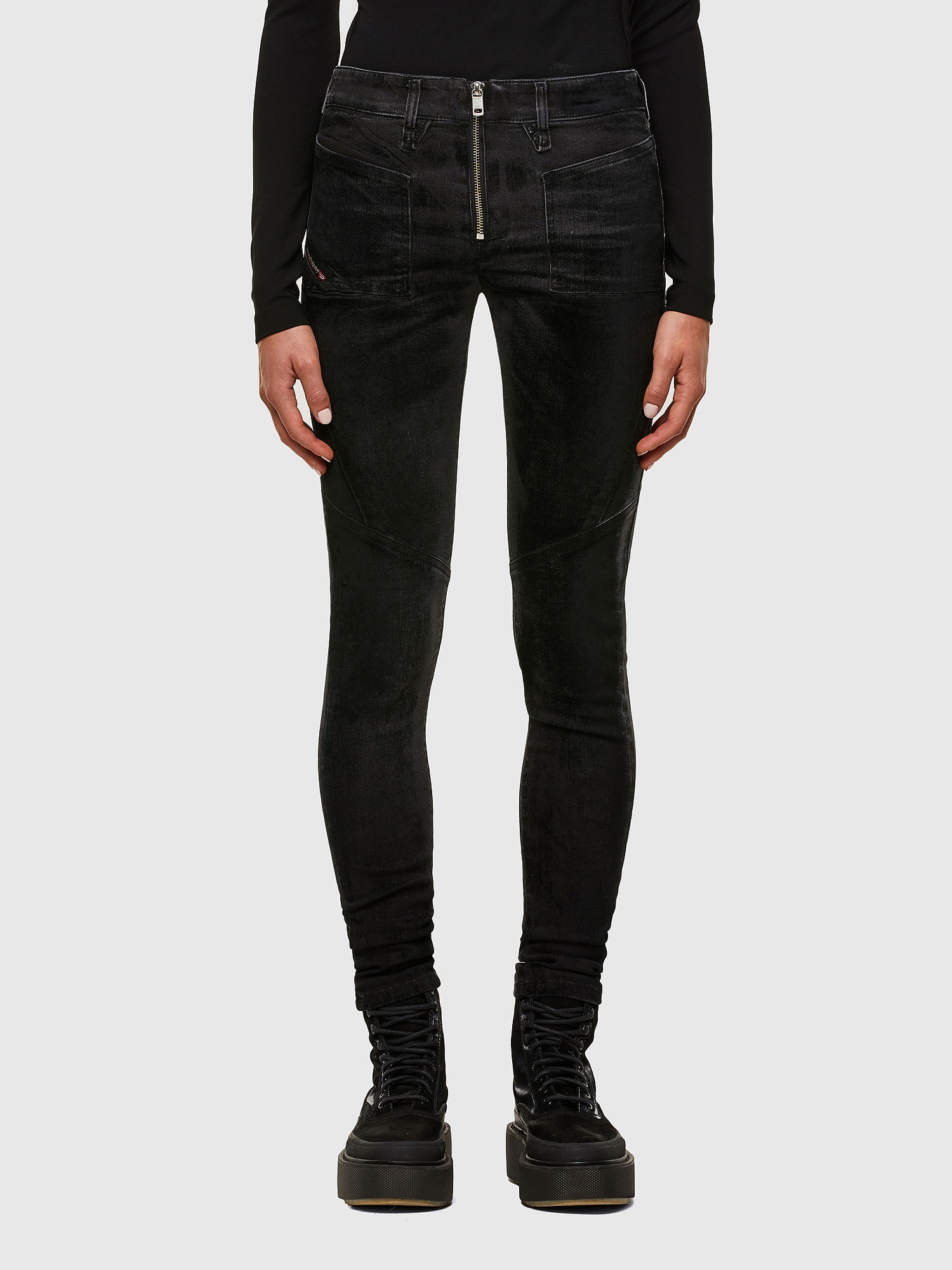 Slandy 069TC, Black/Dark grey Diesel - Slandy 069TC, Black/Dark grey - Jeans - Image 1