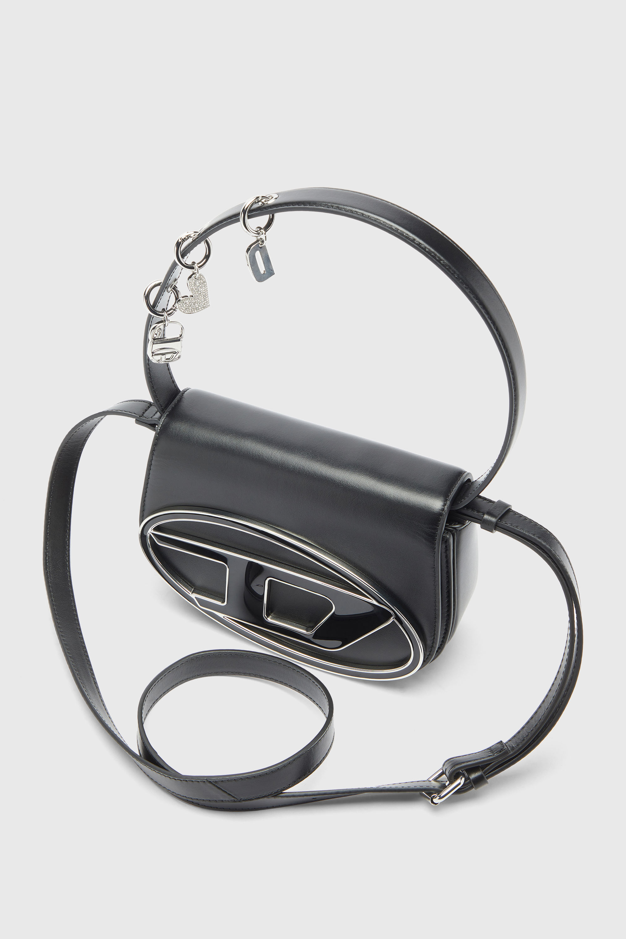 Women's 1DR -Iconic shoulder bag in leather with handle charms