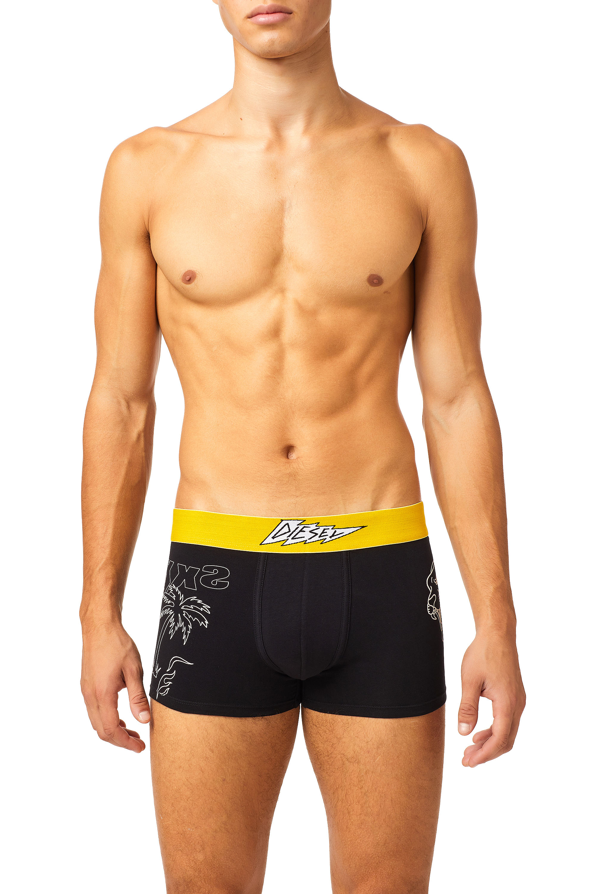 UMBX-DAMIEN, Black/Yellow Diesel - UMBX-DAMIEN, Black/Yellow - Trunks - Image 1