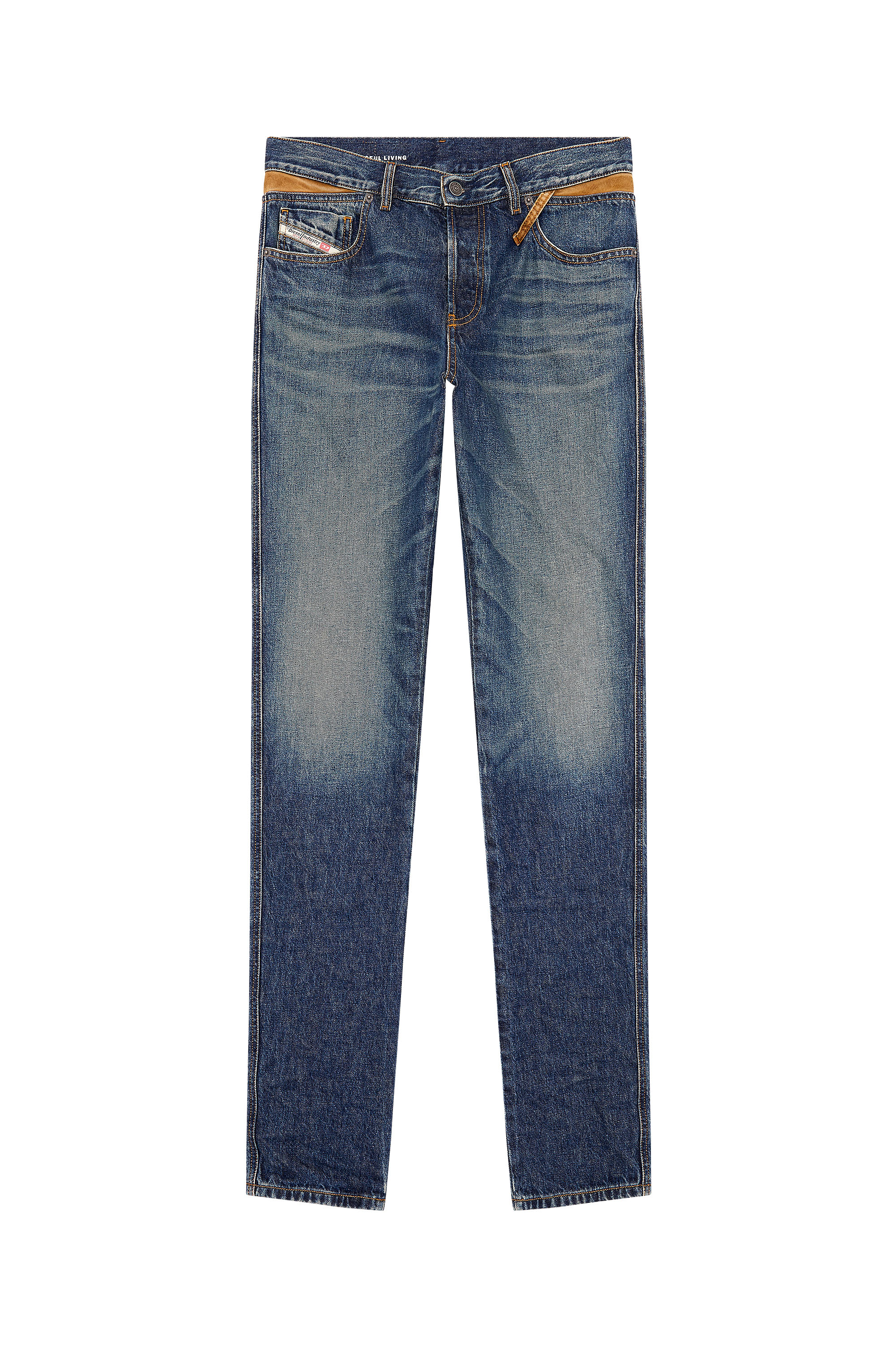 Diesel - Man's Slim Jeans 1995 D-Sark 09I36, Dark Blue - 3