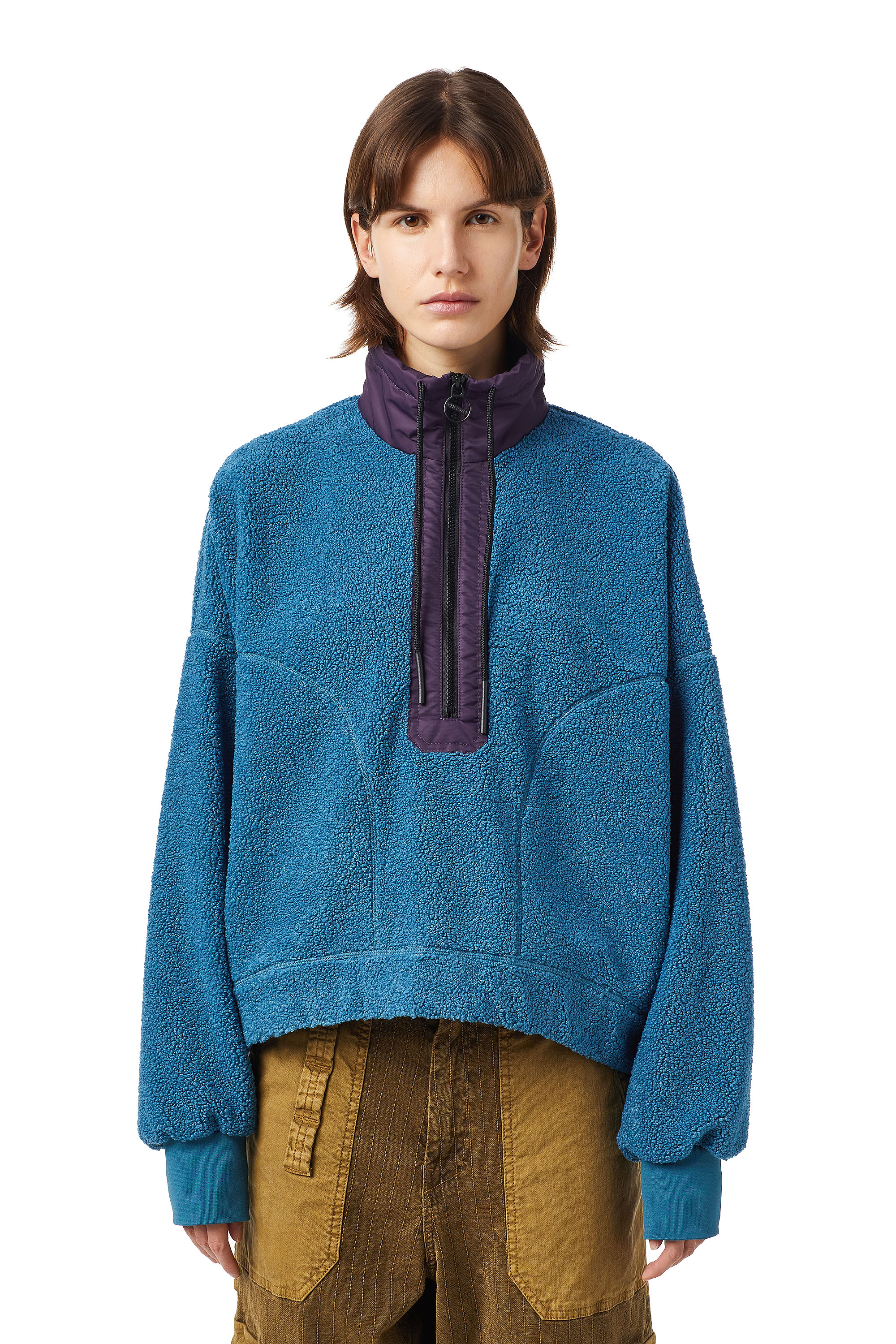 F-CROPTED, Blue Diesel - F-CROPTED, Blue - Sweaters - Image 1