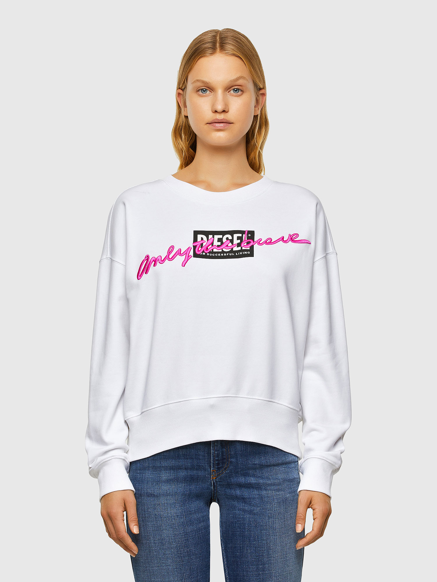 F-MAGDA-V50, White Diesel - F-MAGDA-V50, White - Sweaters - Image 1