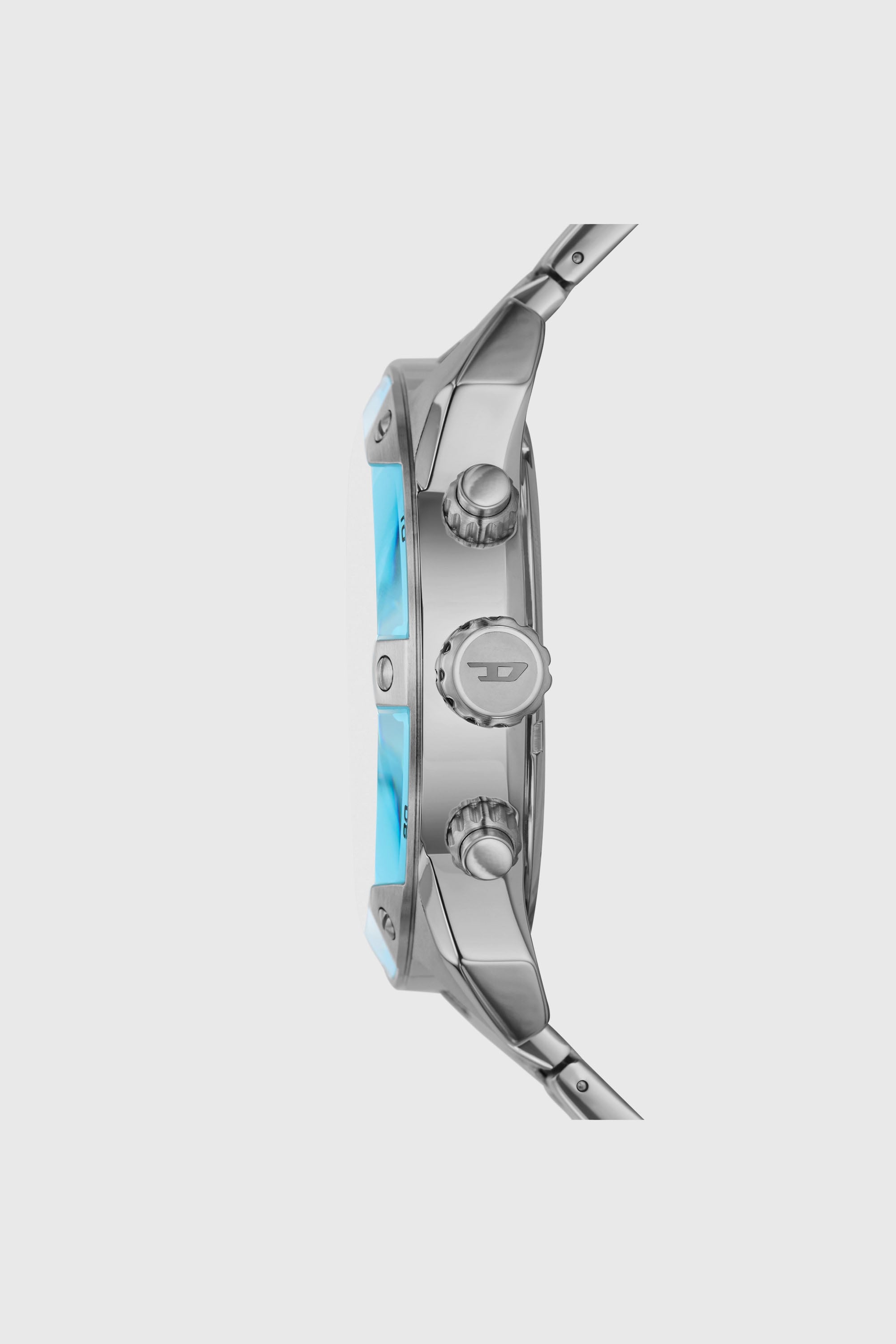 Men's Spiked chronograph stainless steel watch | Silver | Diesel TR