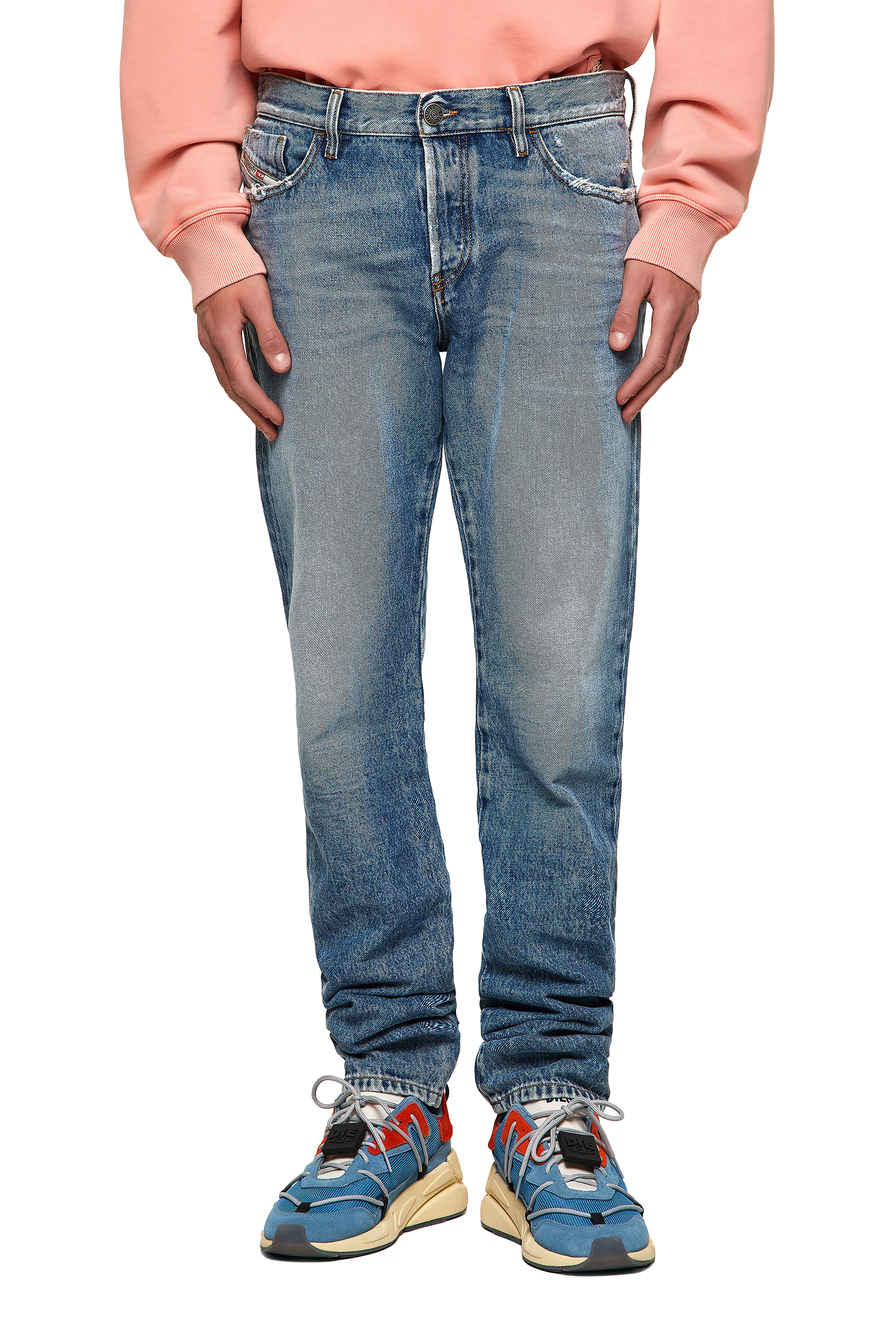 D-Kras 09A24, Medium blue Diesel - D-Kras 09A24, Medium blue - Jeans - Image 1