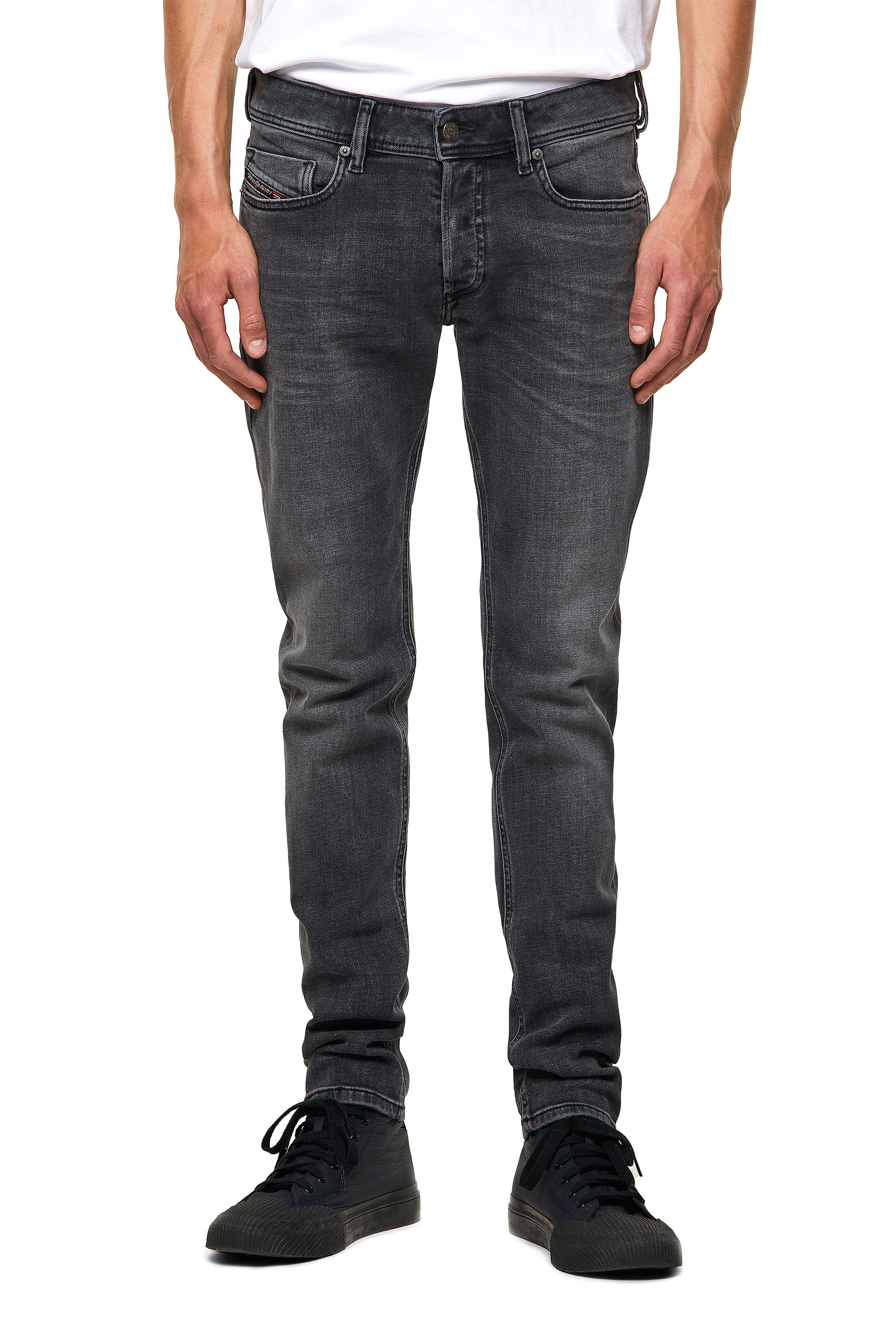 Sleenker 09A18, Black/Dark grey Diesel - Sleenker 09A18, Black/Dark grey - Jeans - Image 1