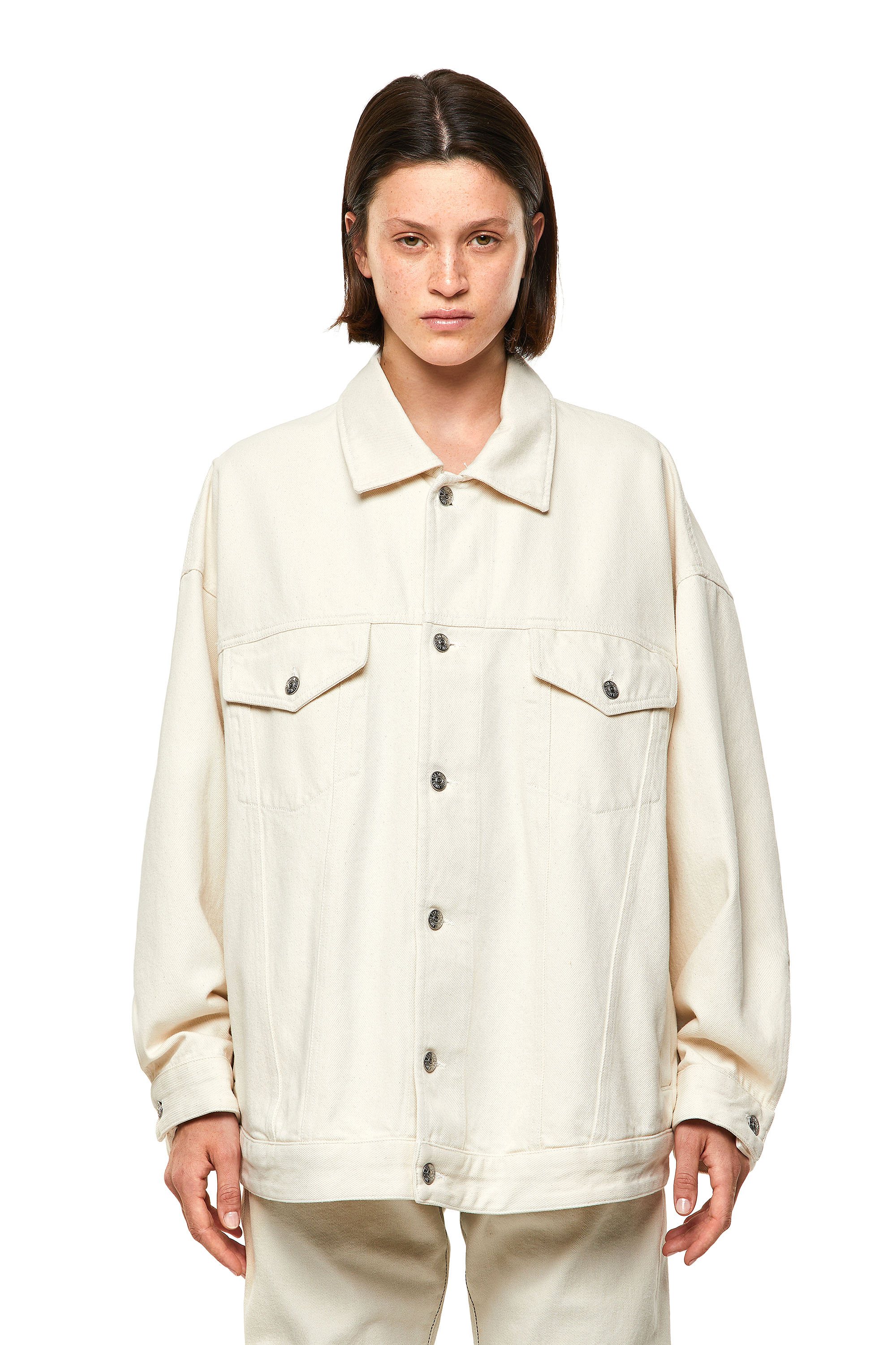 diesel white denim jacket